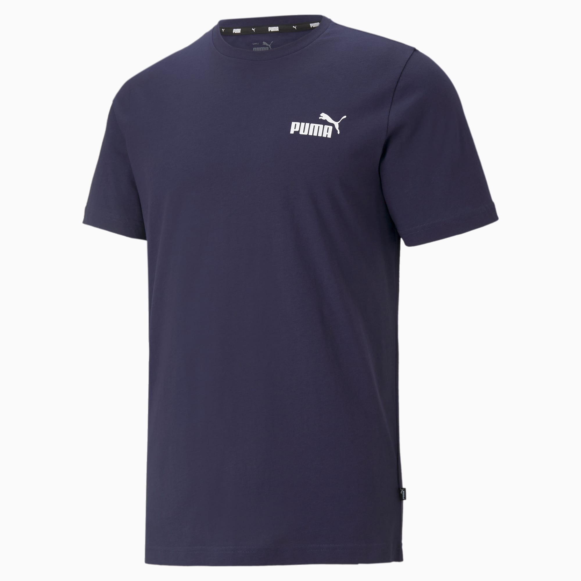 PUMA Essentials Small Logo T-Shirt Men, Peacoat, Size XS, Clothing