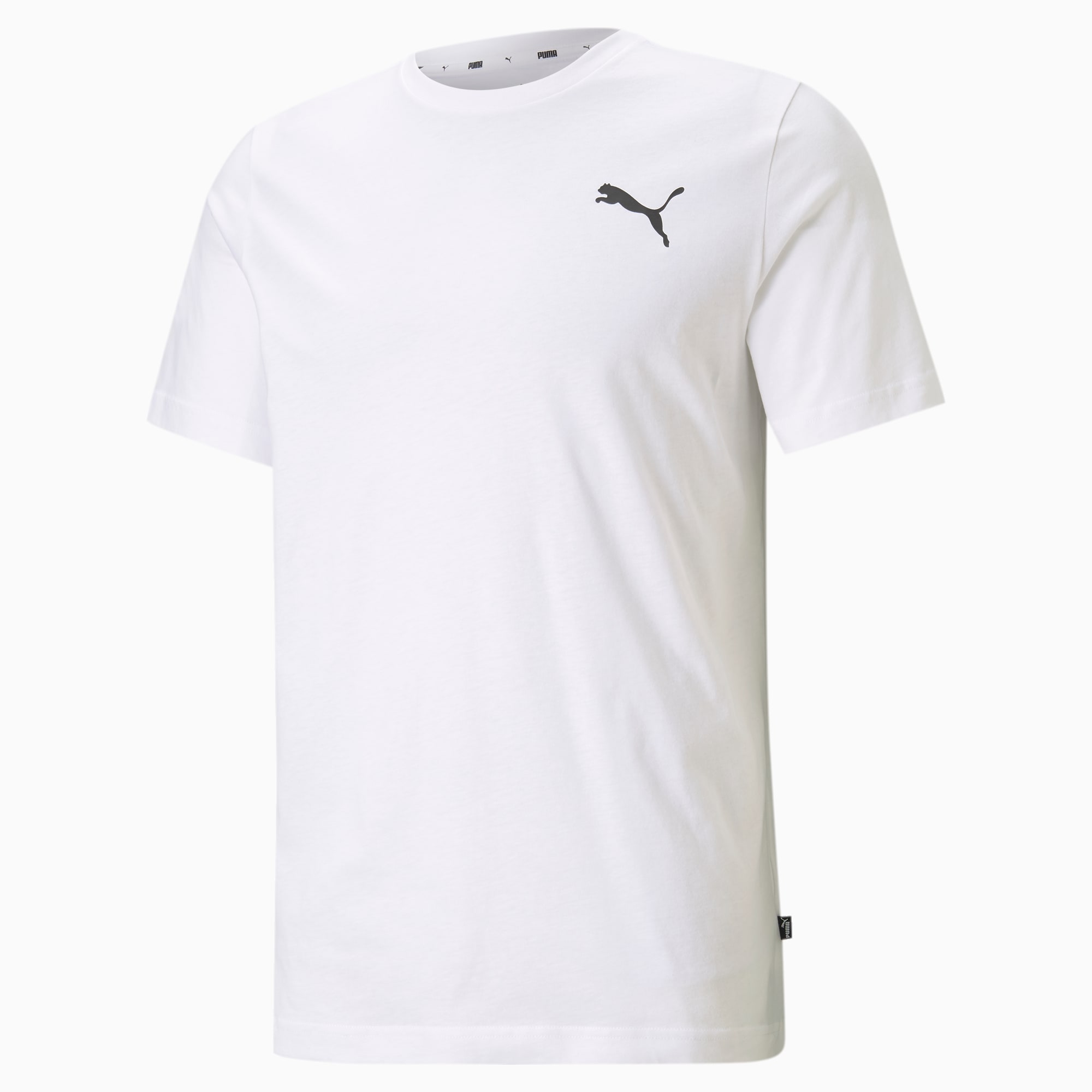 PUMA Essentials Small Logo T-Shirt Men, White, Size XS, Clothing