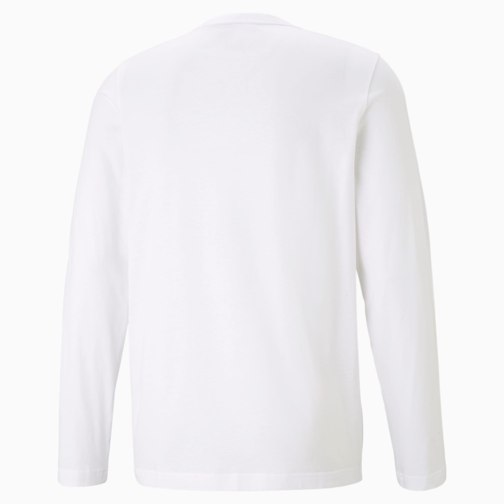 PUMA T-Shirt à Manches Longues Essentiels Homme, Blanc