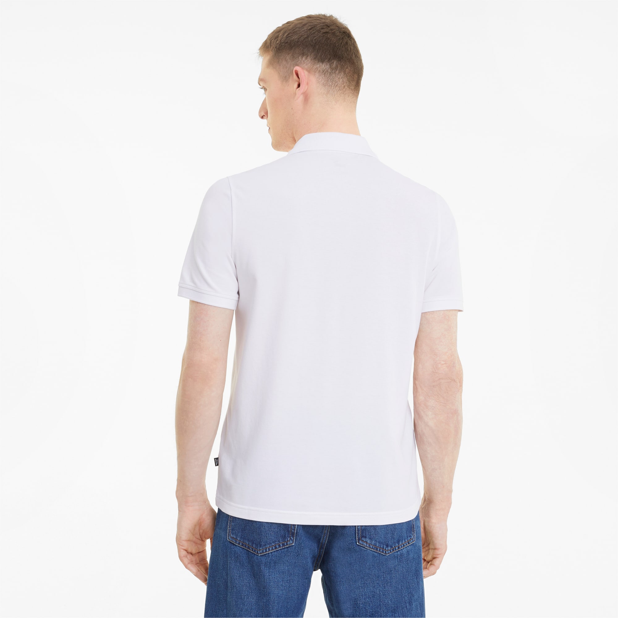 PUMA Essentials Pique Men's Polo Shirt, White, Size XS, Clothing