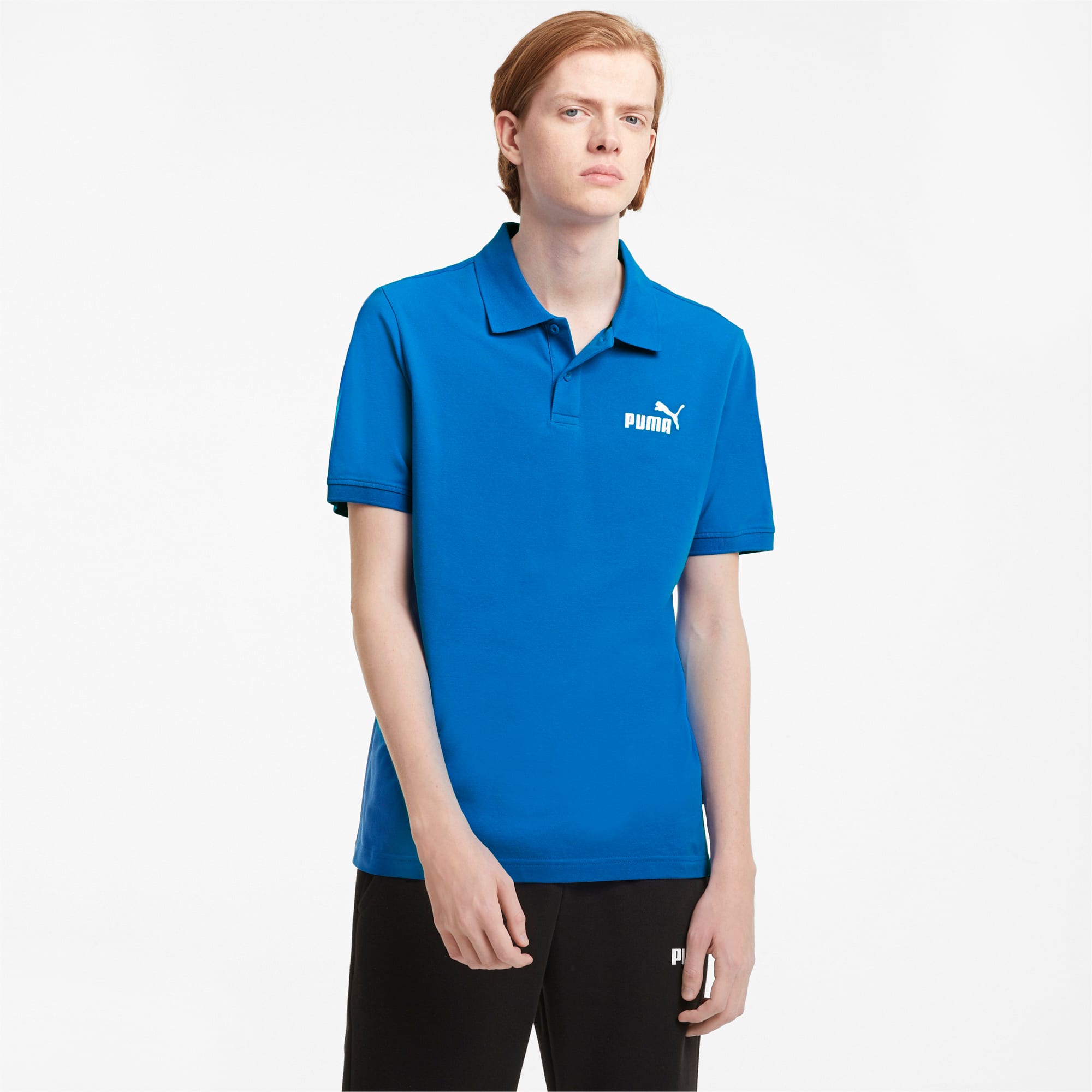PUMA Essentials Pique Men's Polo Shirt, Royal Blue, Size XS, Clothing