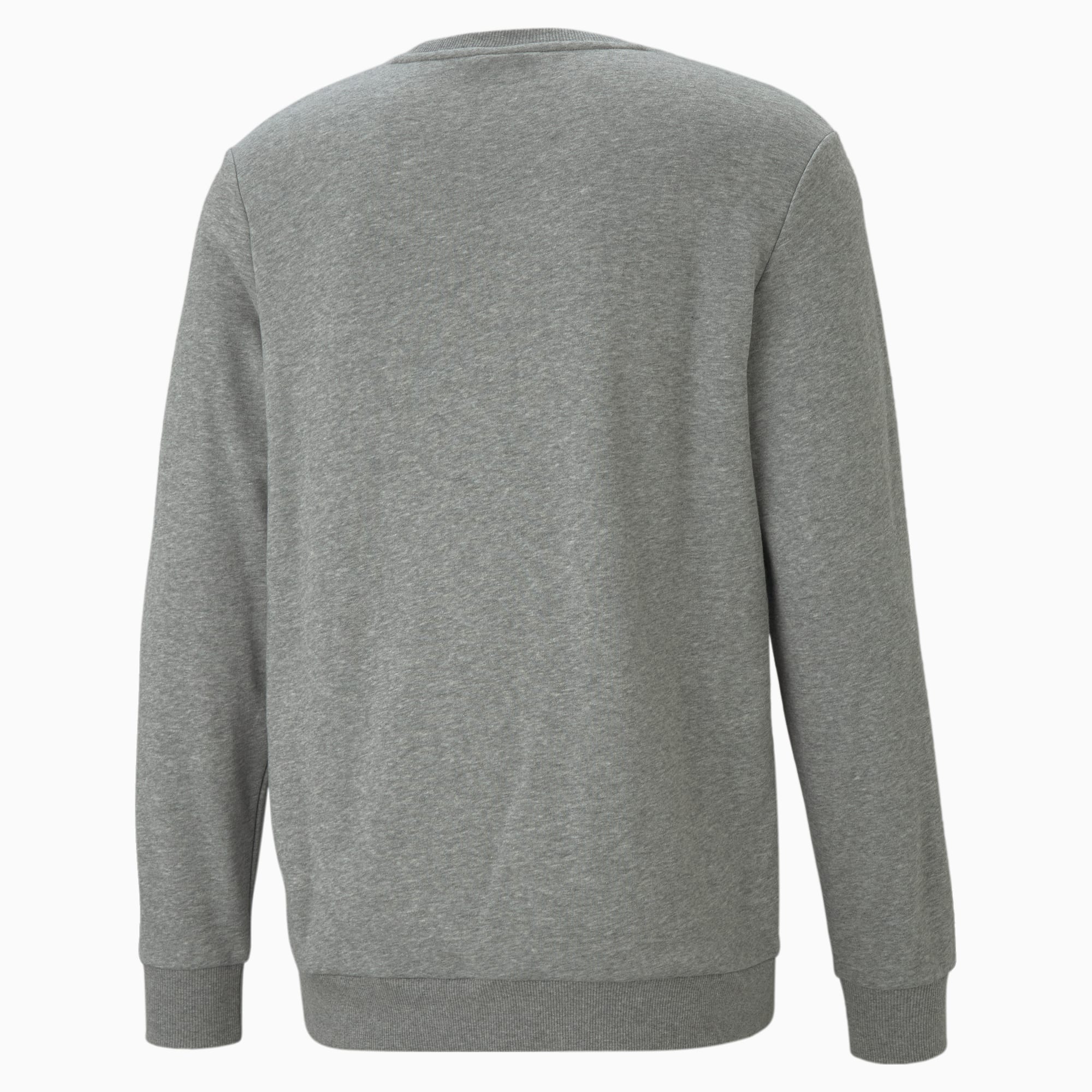 PUMA Essentials Big Logo Crew Men's Sweater Shirt, Medium Grey Heather, Size XS, Clothing