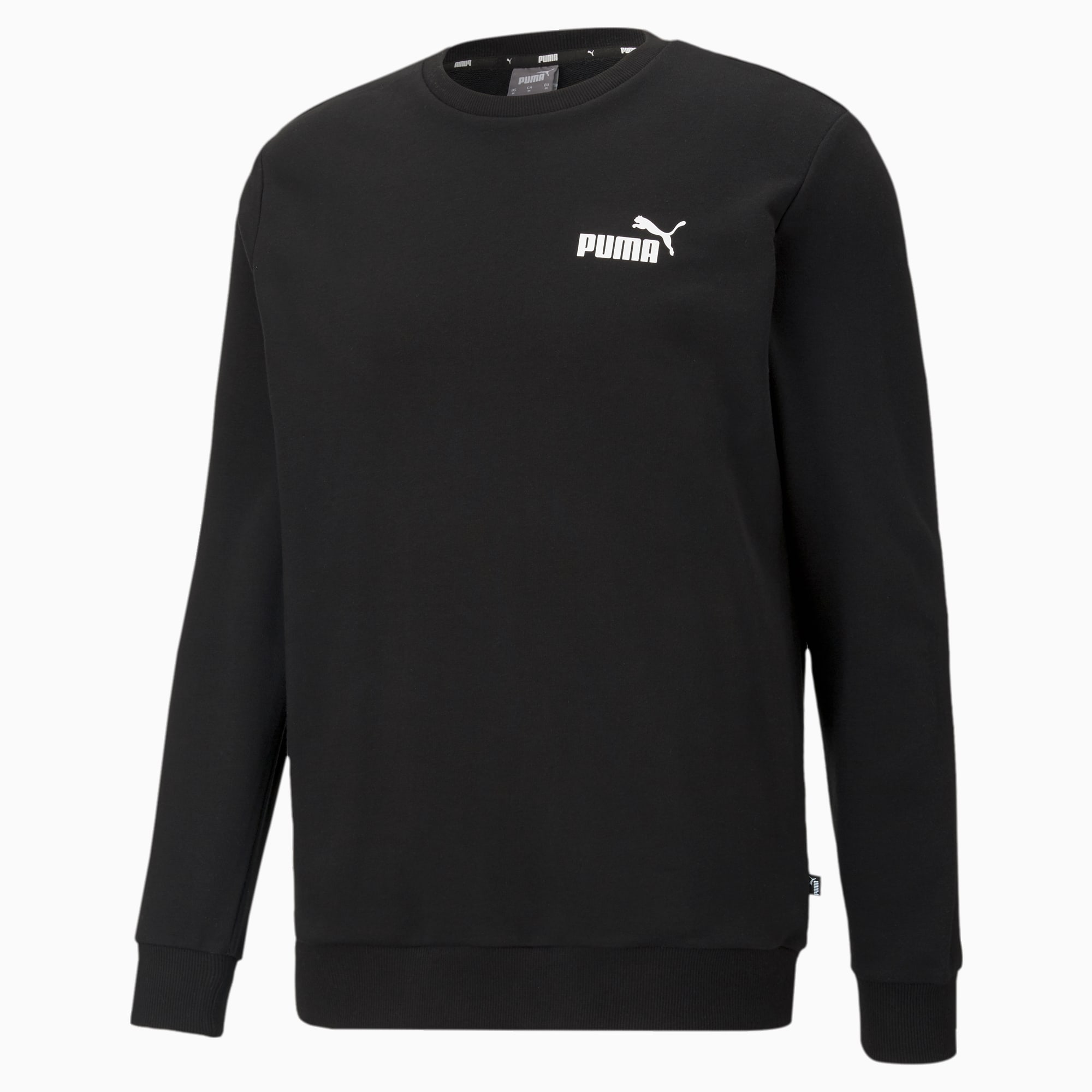 PUMA Essentials Small Logo Men's Sweatshirt, Black, Clothing