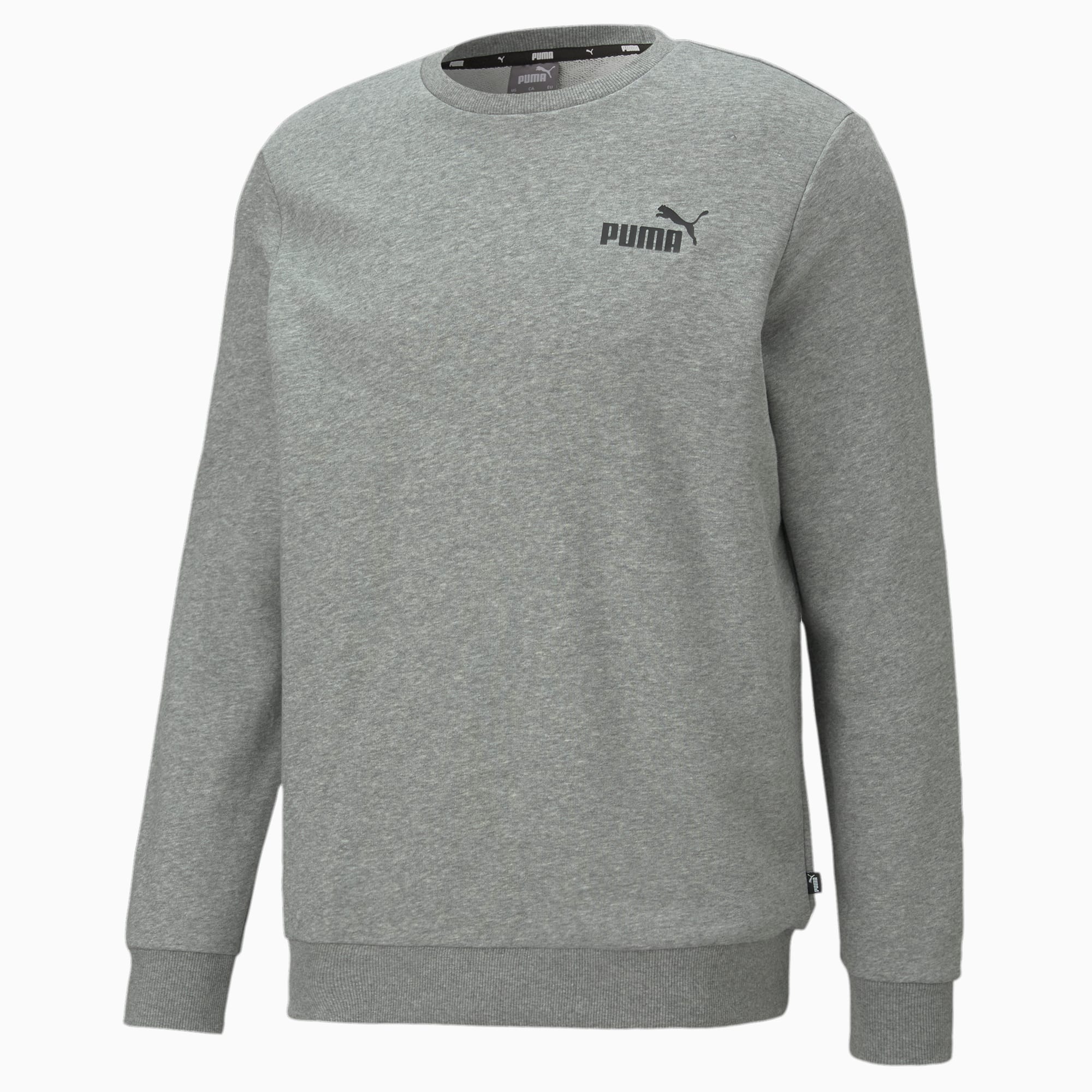 PUMA Essentials Sweatshirt Met Klein Logo Voor Heren, Grijs