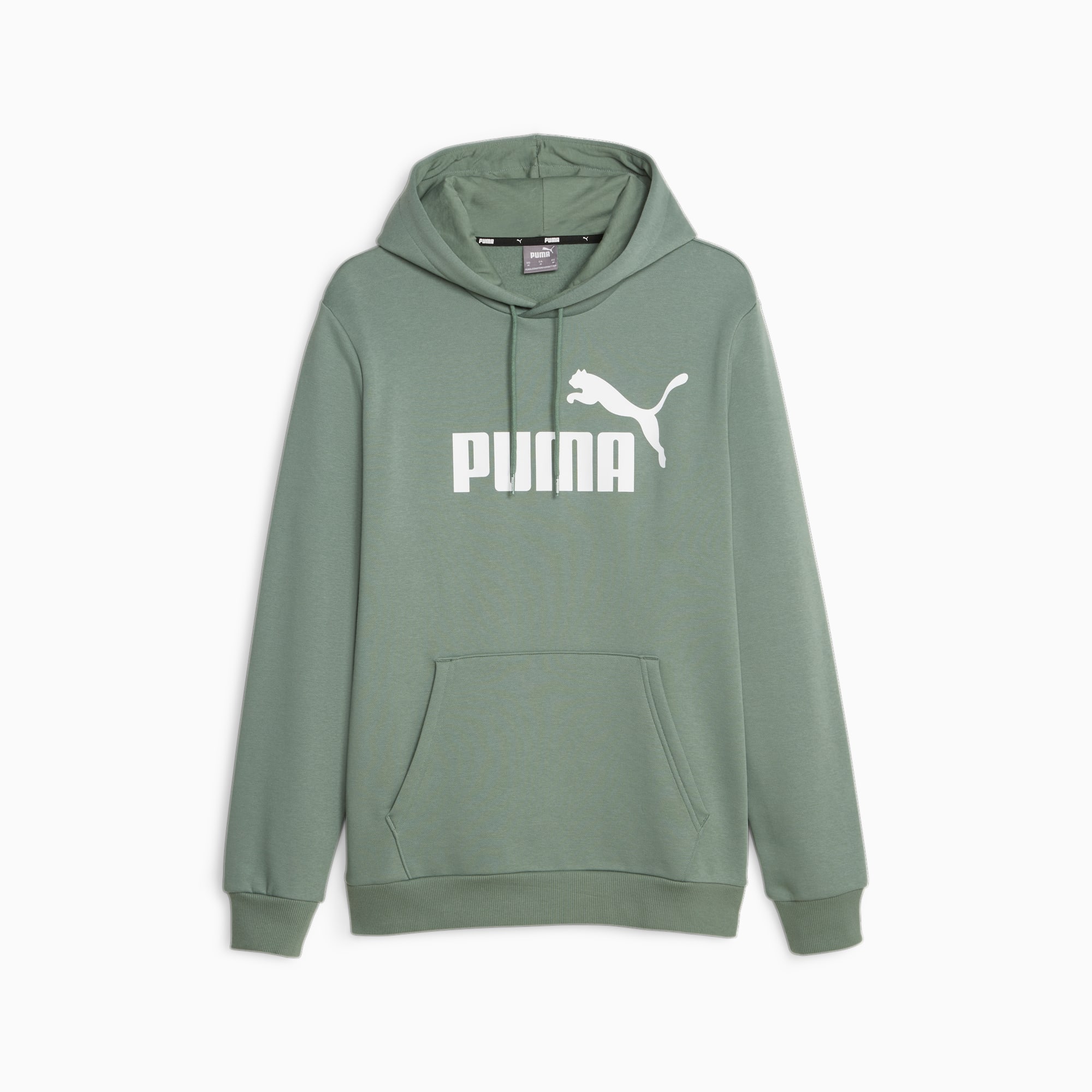 PUMA Essentials Big Logo Hoodie Men, Eucalyptus, Size S, Clothing