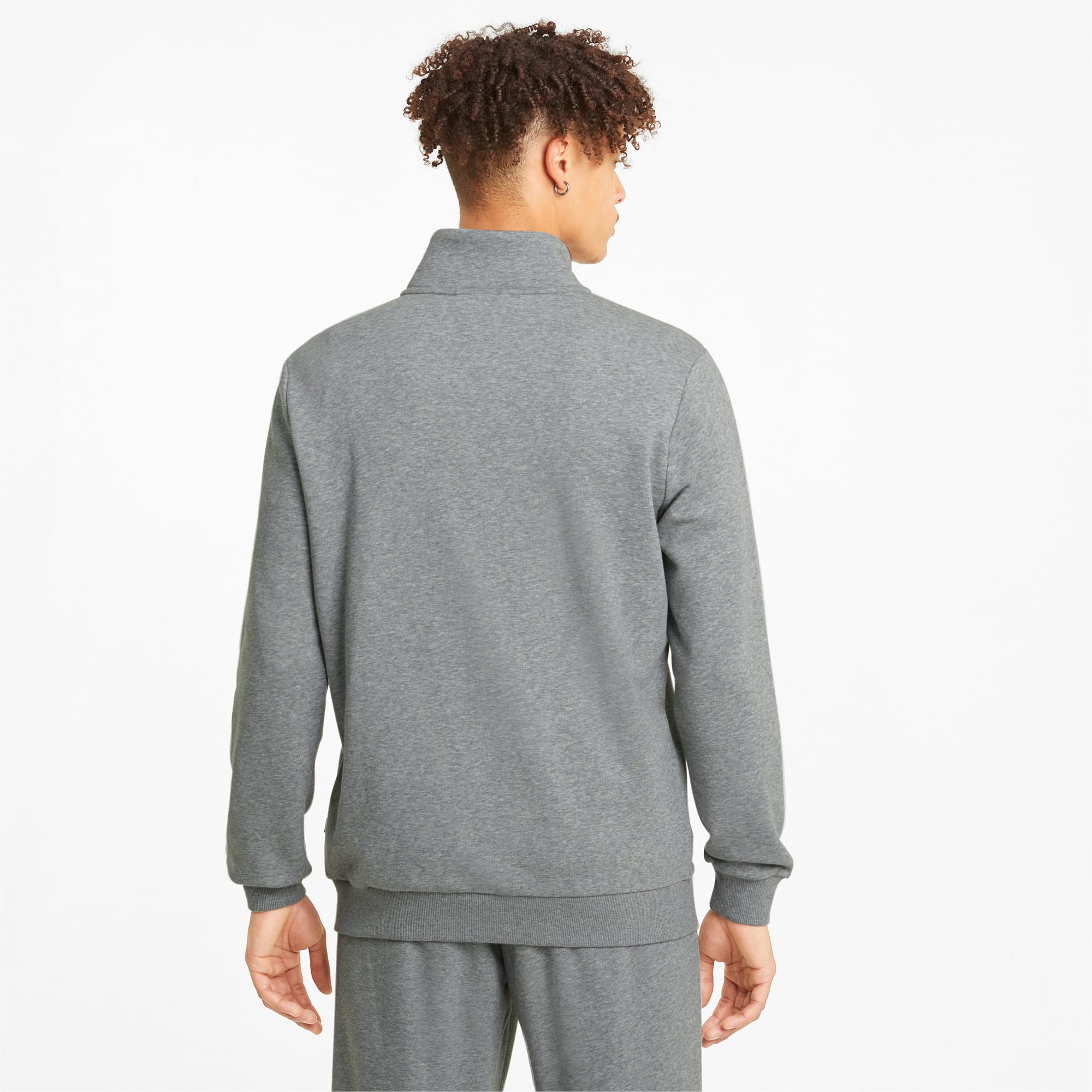 PUMA Essentials Men's Track Jacket, Medium Grey Heather, Size 4XL, Clothing