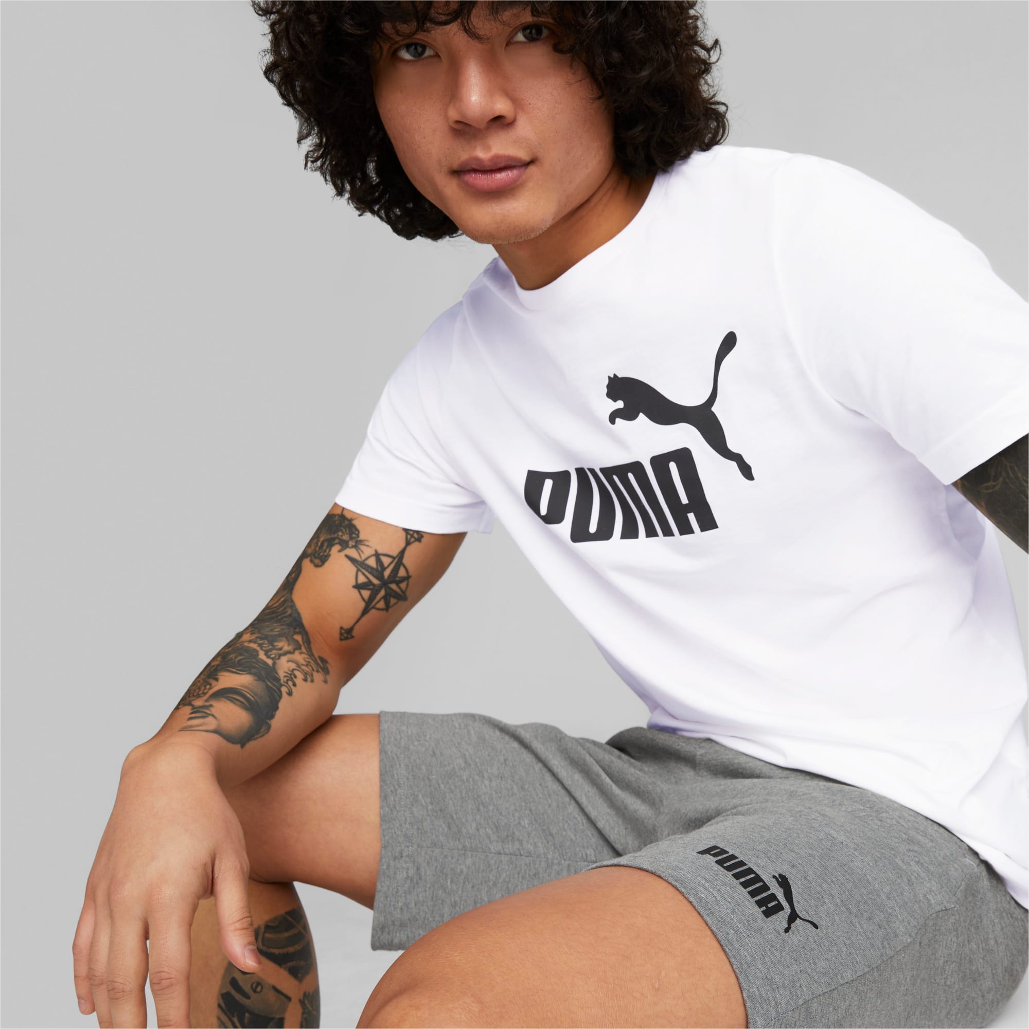 PUMA Essentials Jersey Men's Shorts, Medium Grey Heather, Size XXL, Clothing