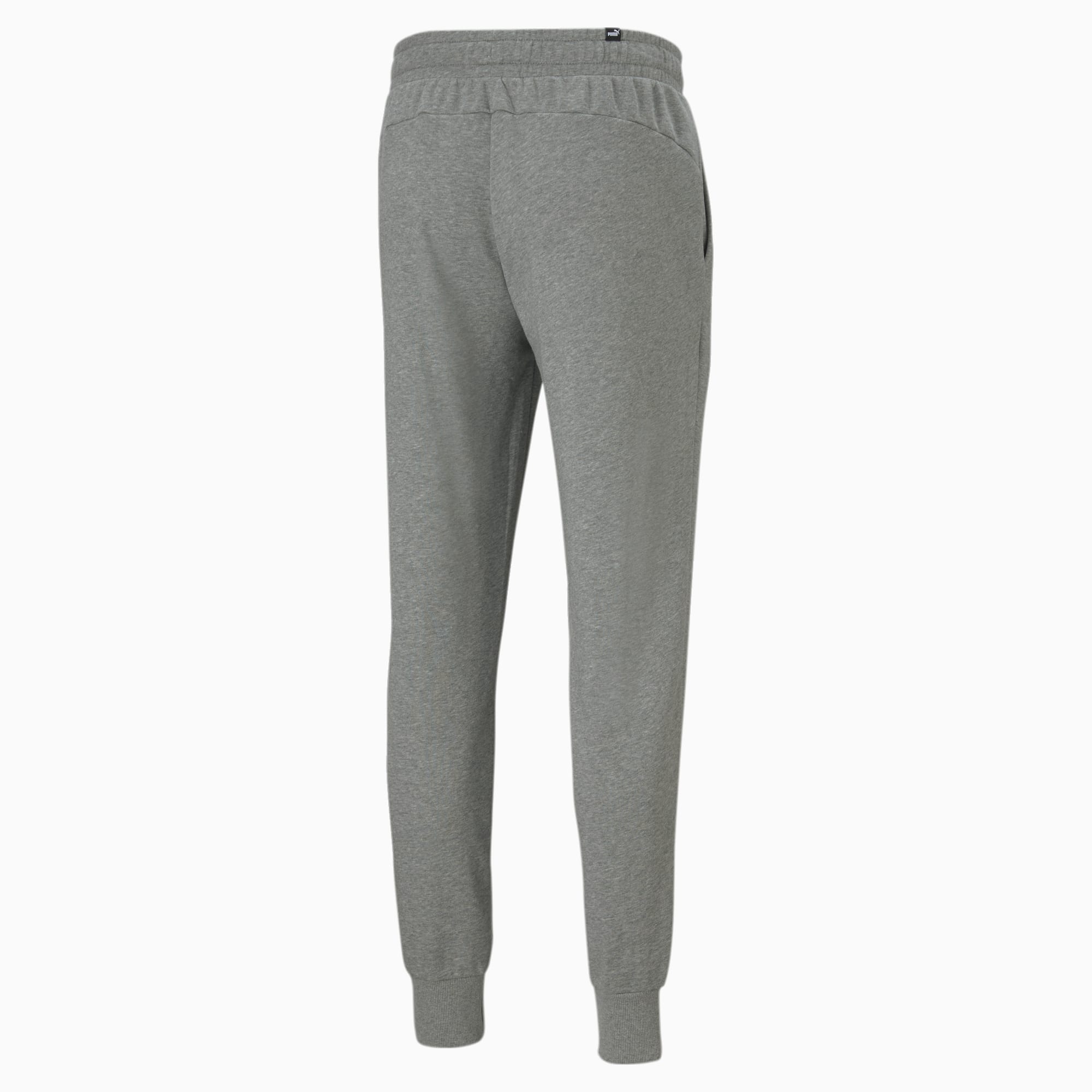 PUMA Essentials Logo Sweatpants Men, Medium Grey Heather, Size L, Clothing