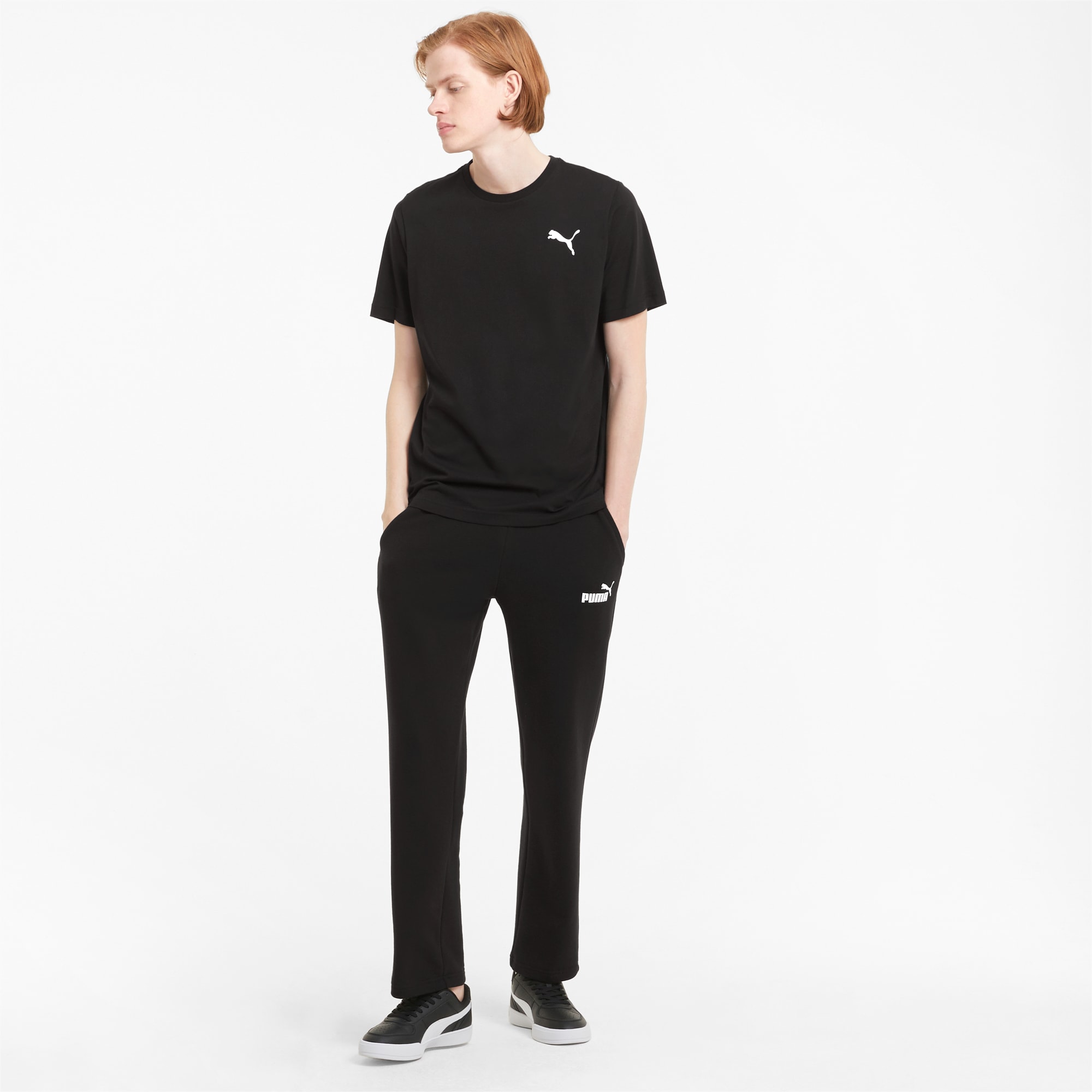 PUMA Essentials Logo Men's Sweatpants, Black, Size XXL, Clothing