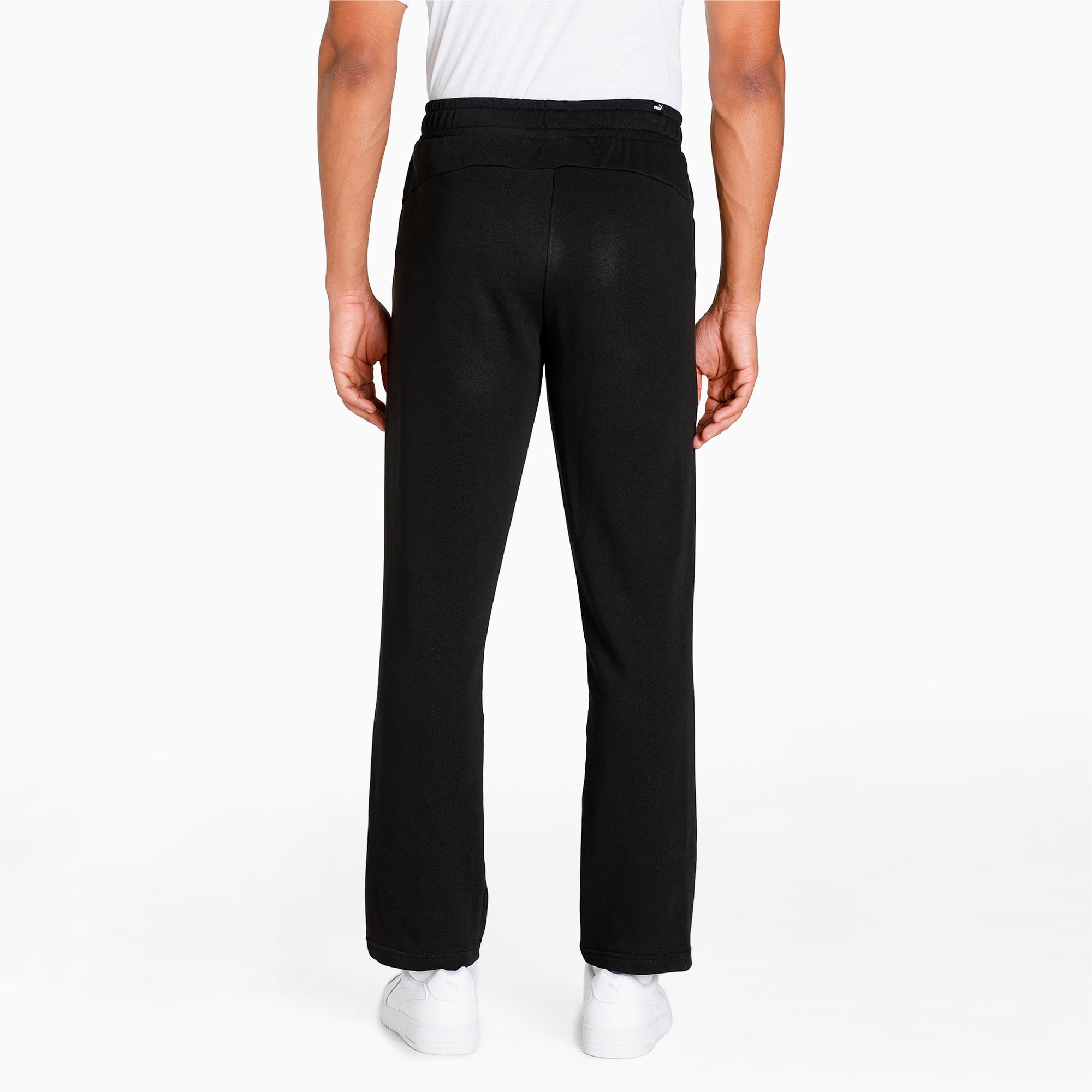 PUMA Essentials Logo Men's Sweatpants, Black, Size XL, Clothing