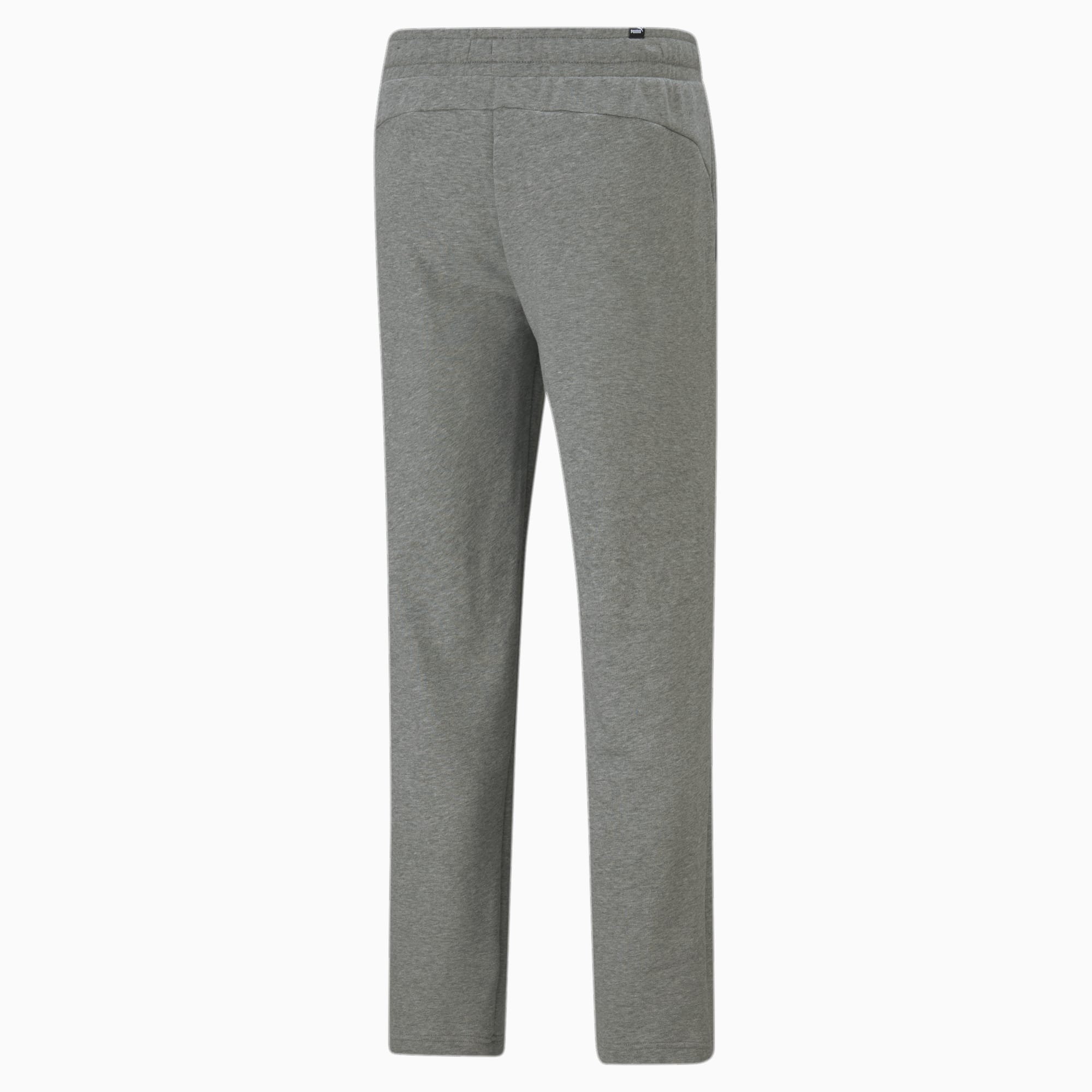PUMA Essentials Logo Men's Sweatpants, Medium Grey Heather, Clothing