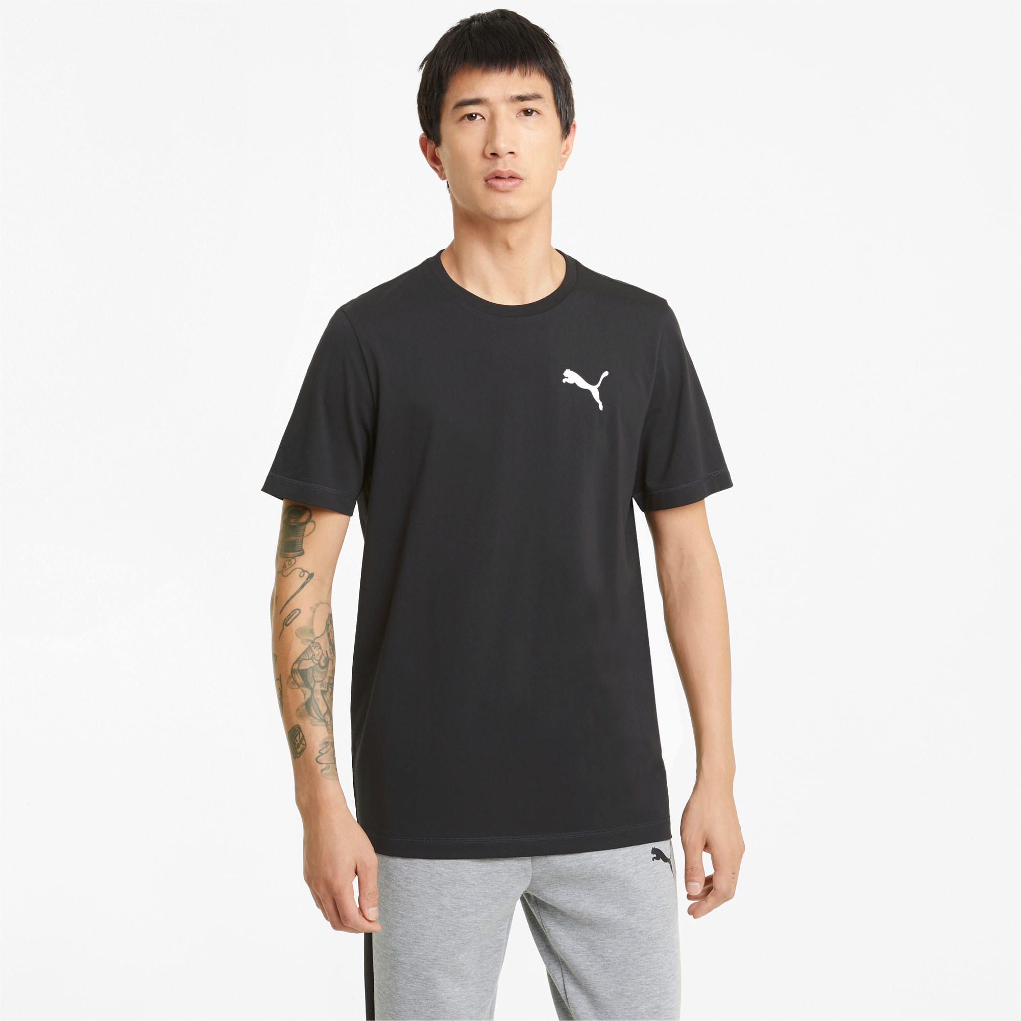 PUMA Active Soft Men's T-Shirt, Black, Size L, Clothing