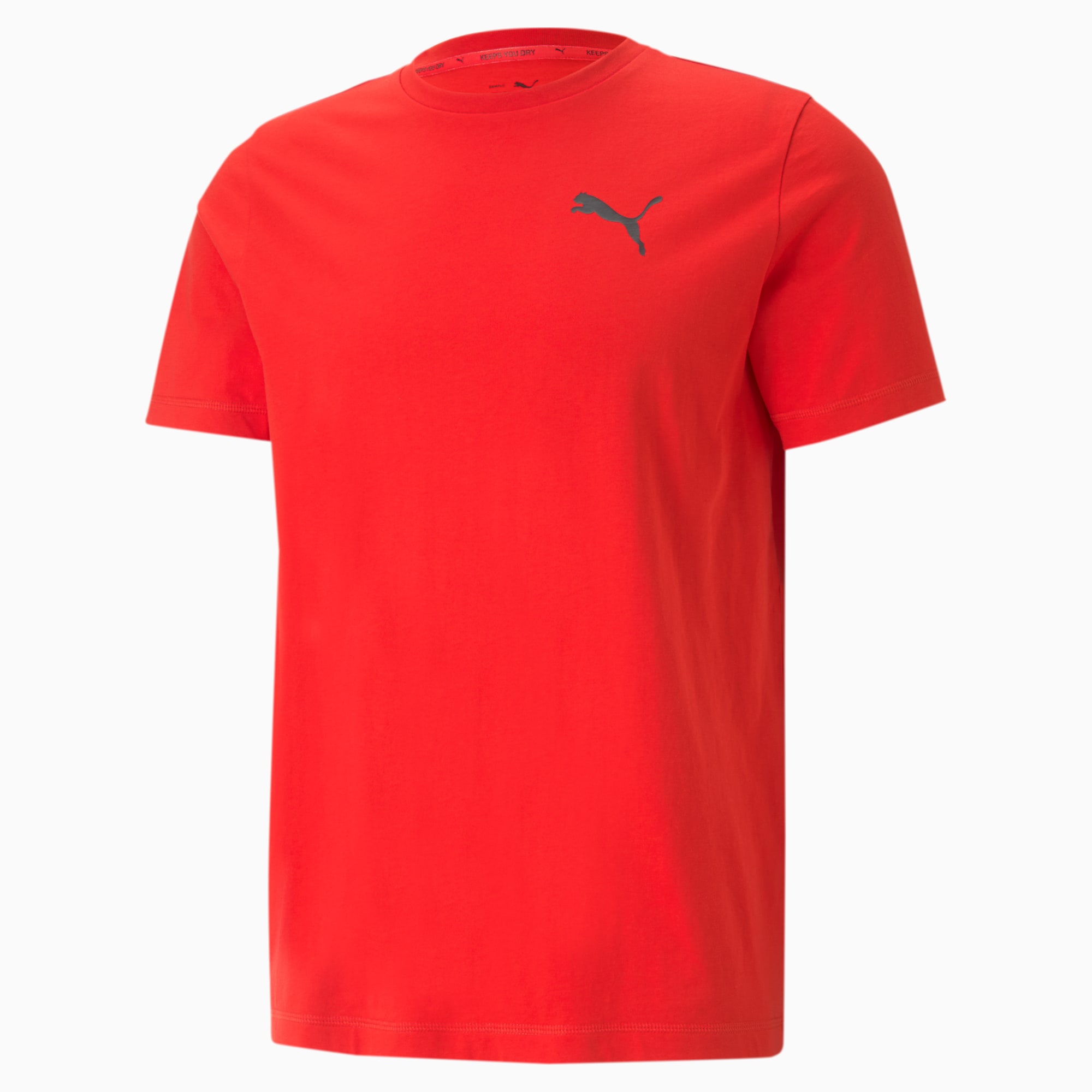 PUMA Active Soft Men's T-Shirt, High Risk Red, Size S, Clothing