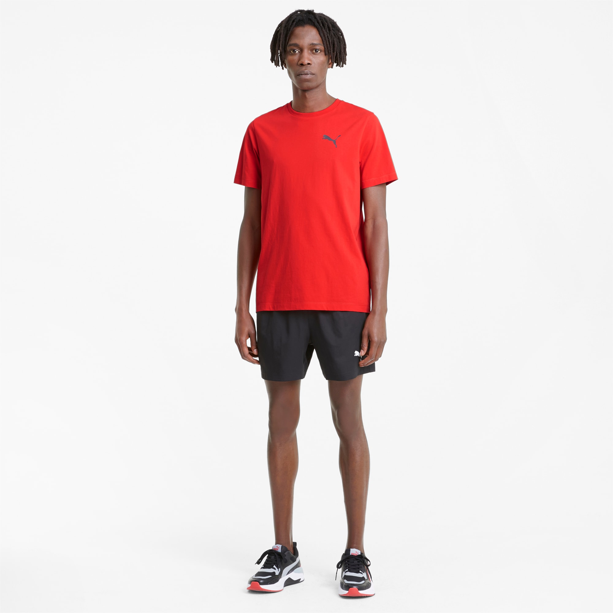 PUMA Active Soft Men's T-Shirt, High Risk Red, Size 4XL, Clothing