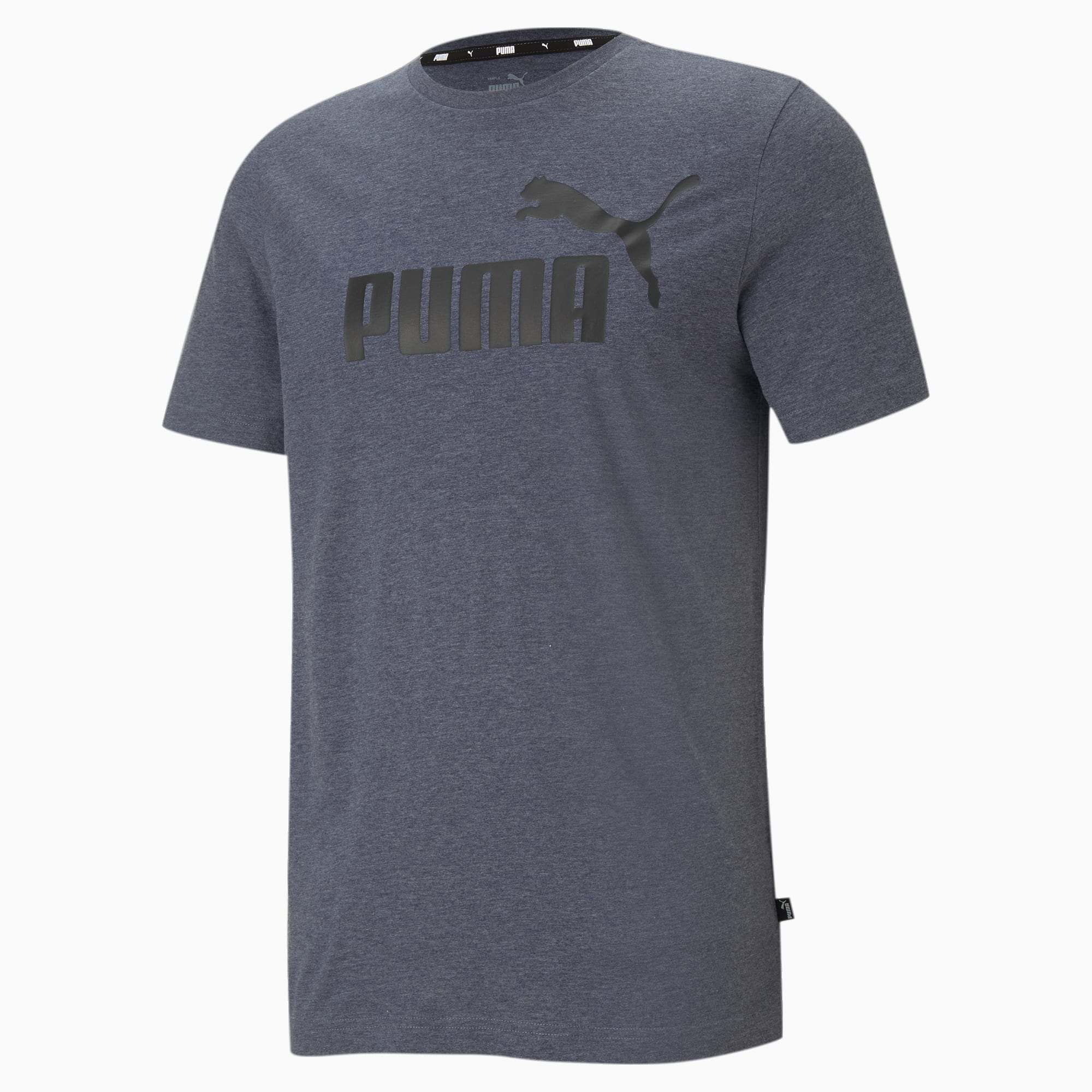 PUMA Essentials Heather Men's T-Shirt, Peacoat, Size S, Clothing