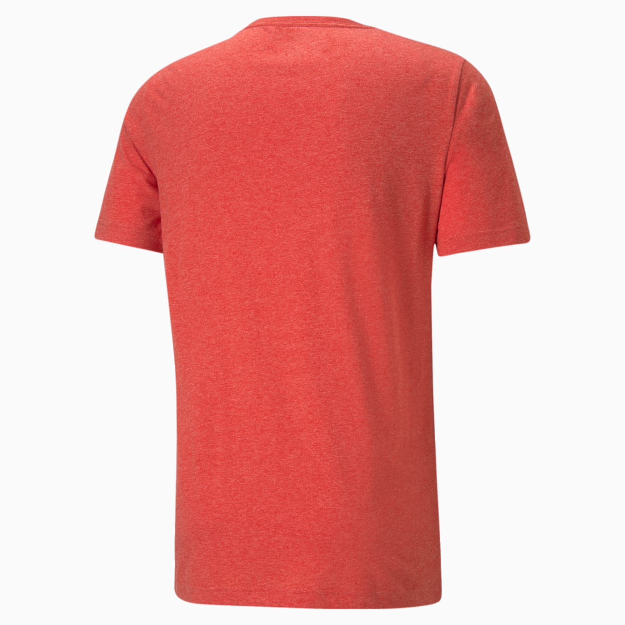 PUMA Essentials Heather Men's T-Shirt, High Risk Red, Size M, Clothing