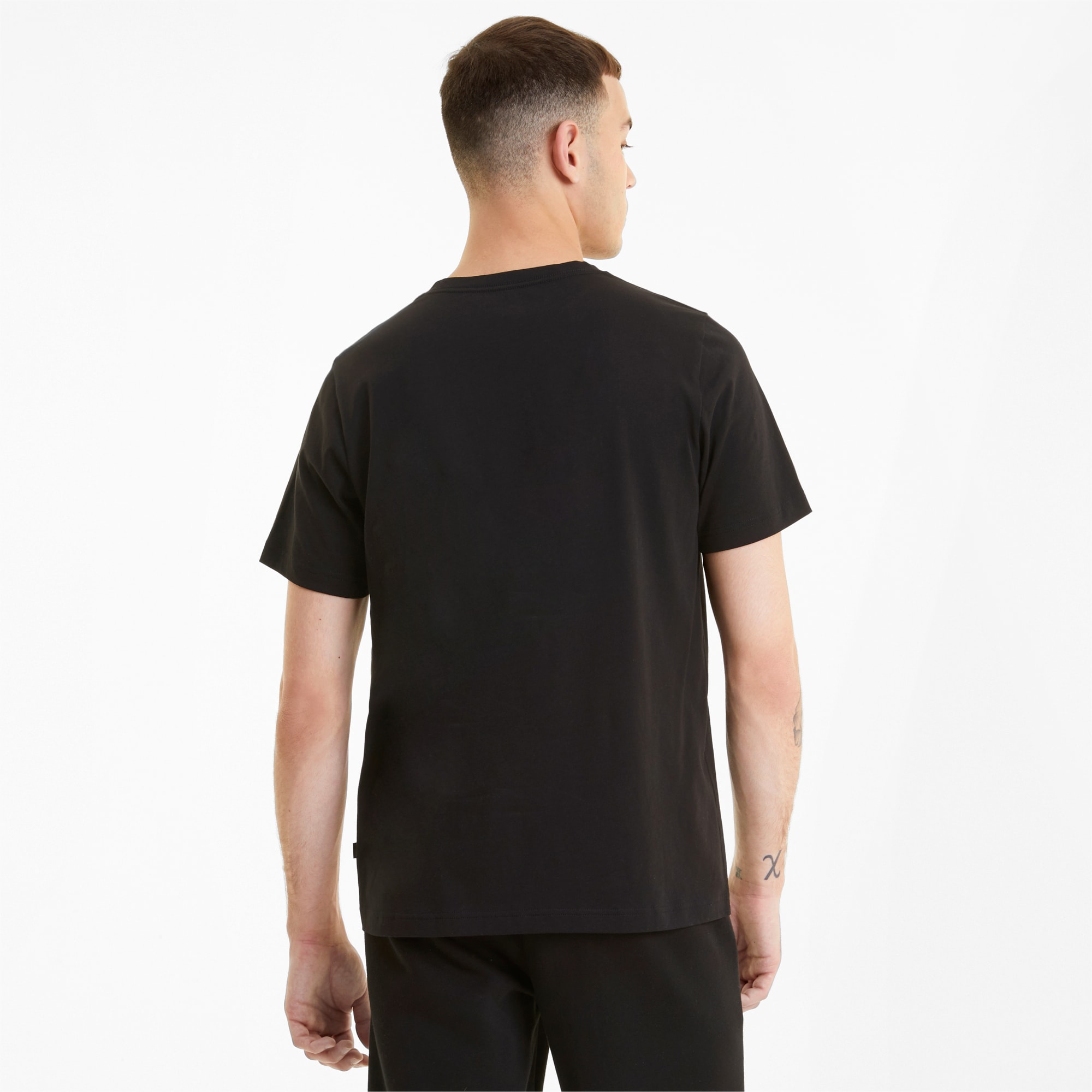 PUMA Essentials V-Neck T-Shirt Men, Black, Size XXS, Clothing