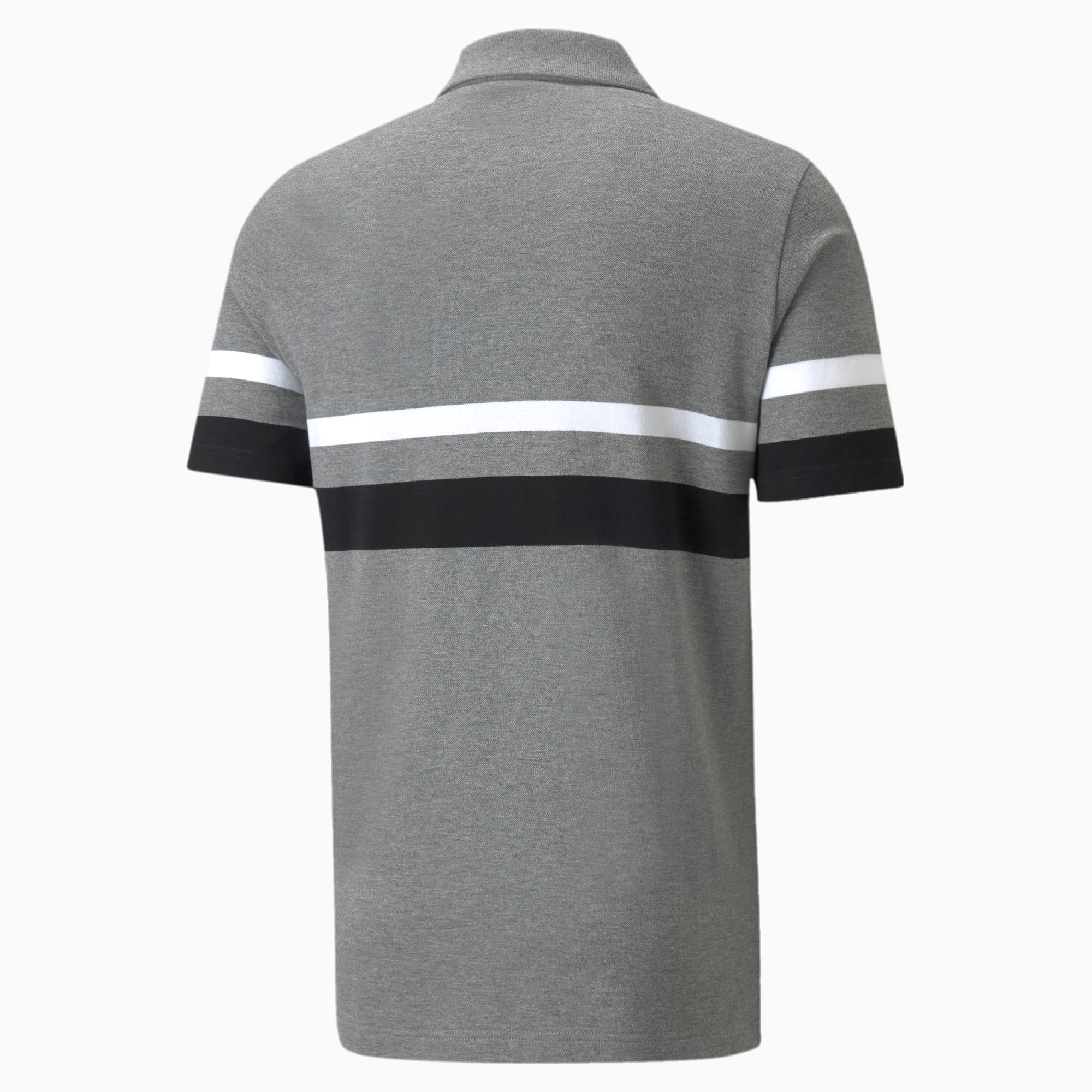 PUMA Essentials Stripe Men's Polo Shirt, Medium Grey Heather, Size XL, Clothing