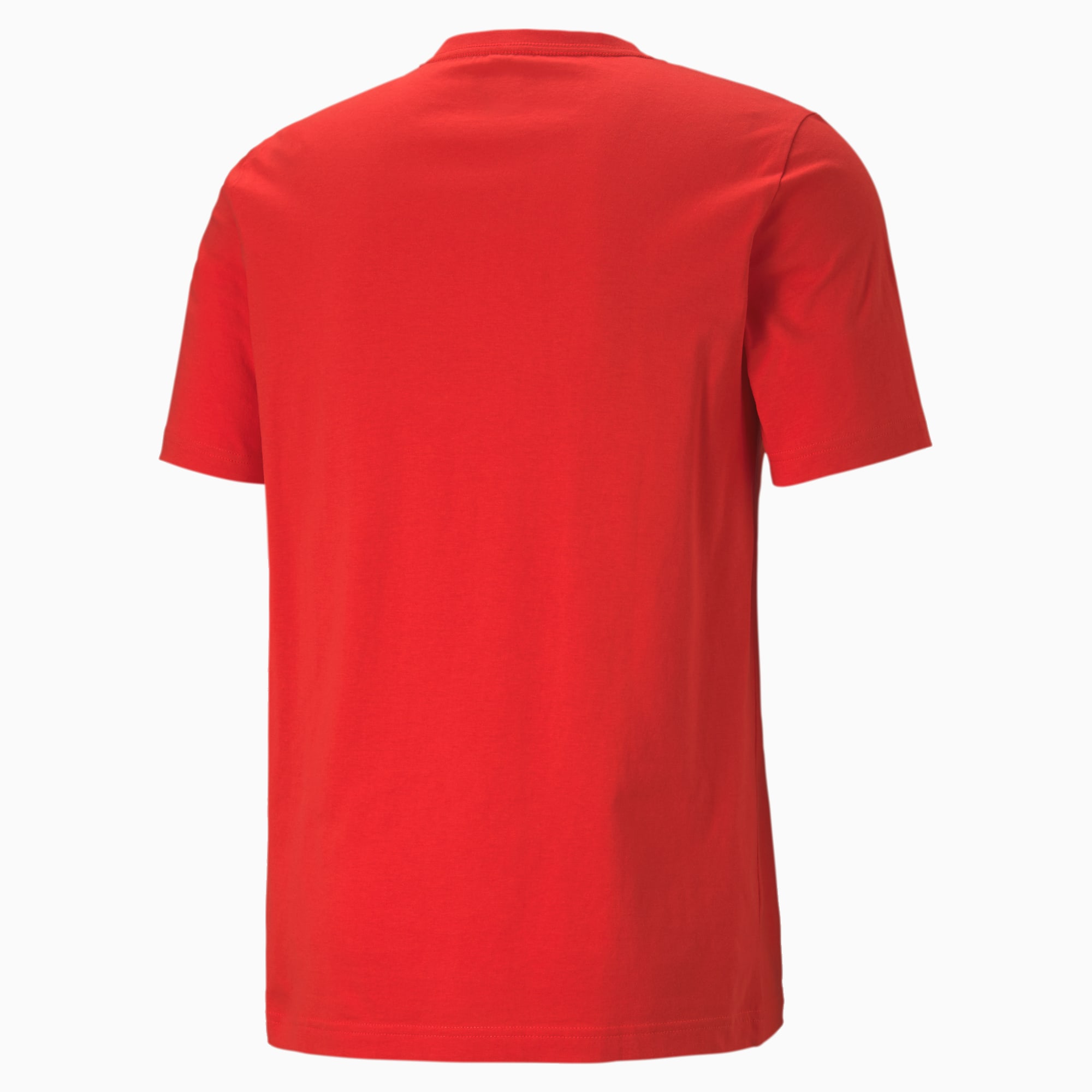 PUMA Essentials+ 2 Colour Logo Men's T-Shirt, High Risk Red, Size 4XL, Clothing