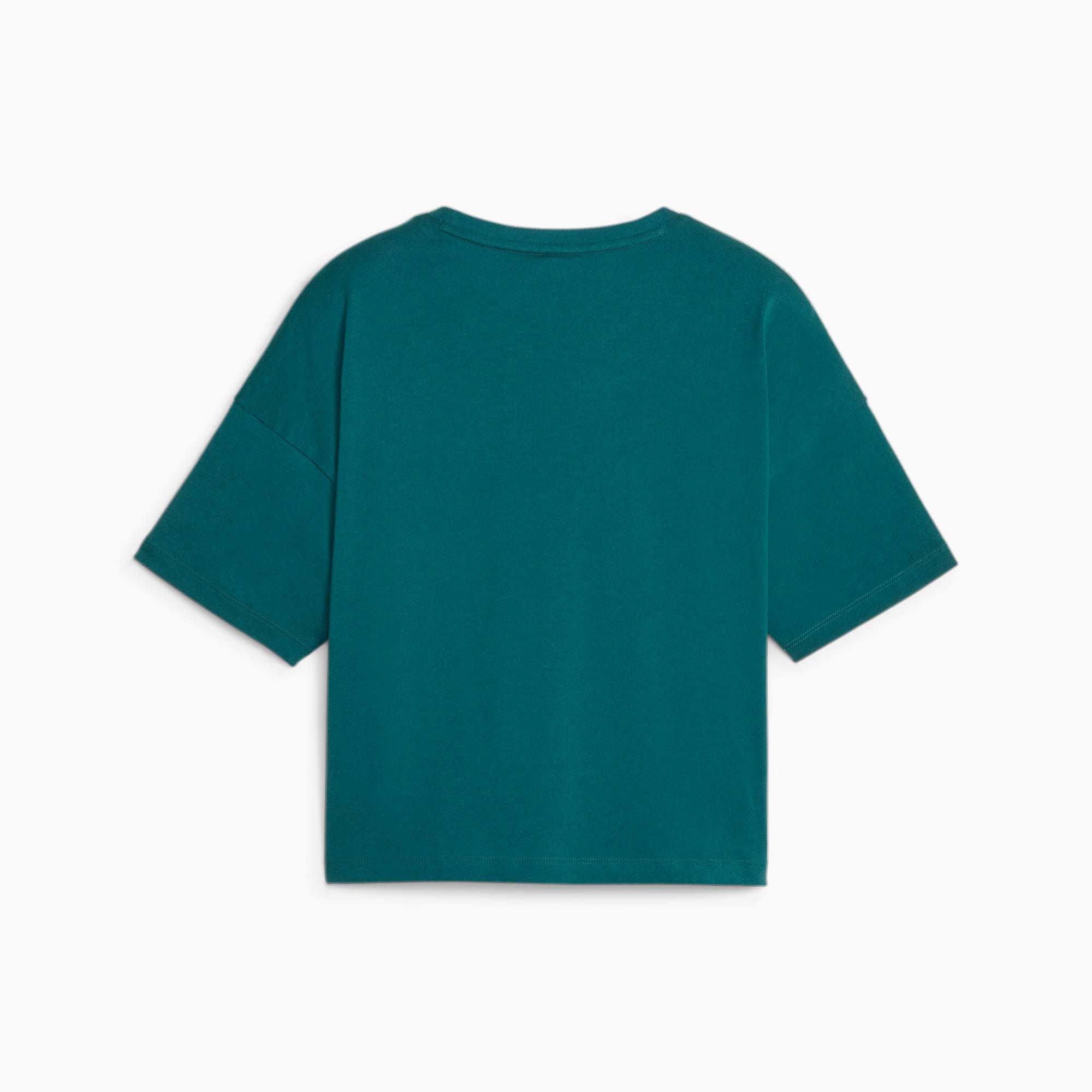 PUMA Essentials Logo cropped T-shirt dames, Malachite