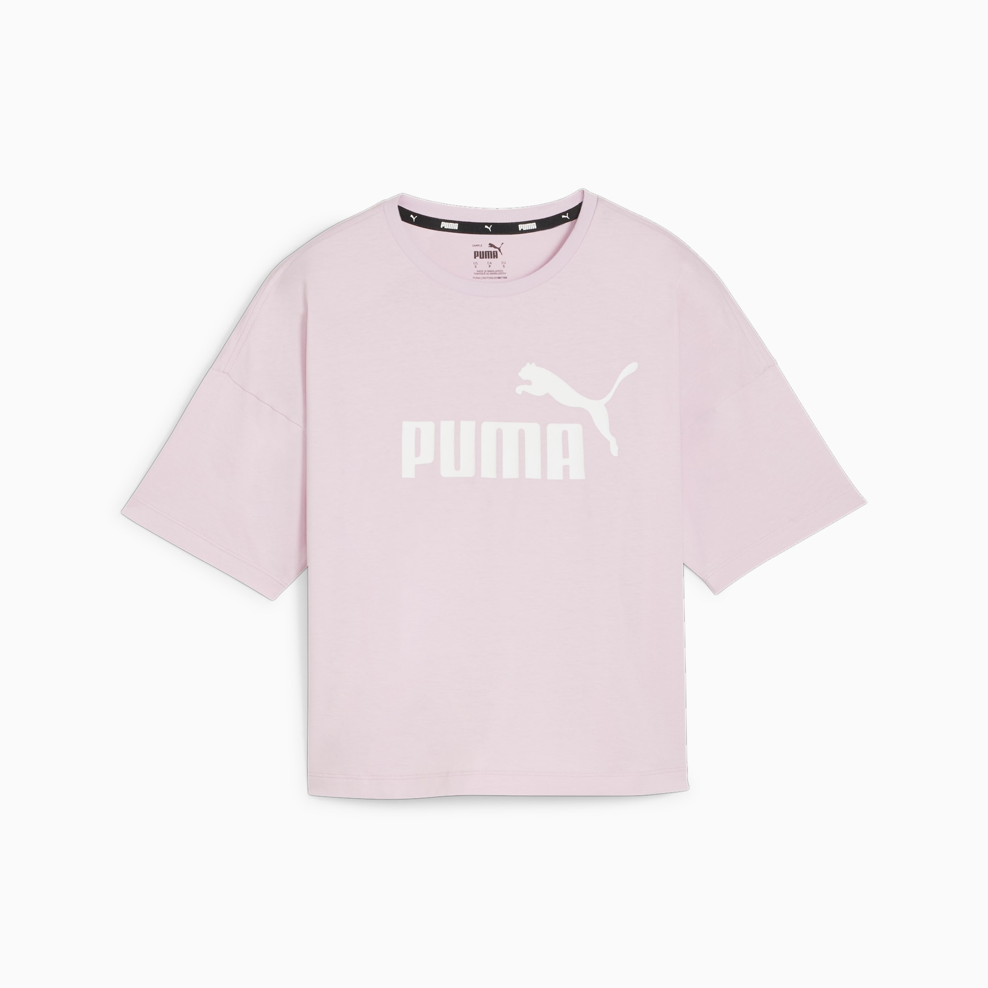 PUMA Damski Krótki T-shirt Essentials Z Logo, Grape Mist