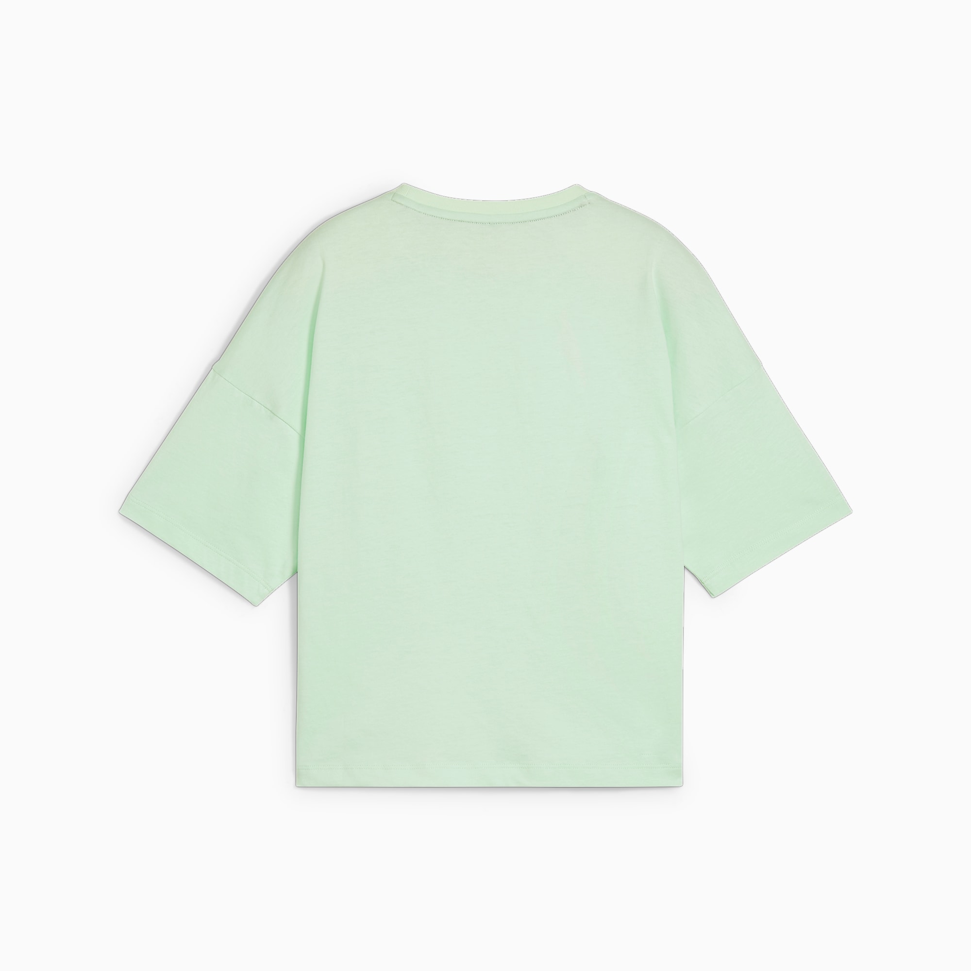 PUMA Essentials Logo cropped T-shirt dames, Fresh Mint