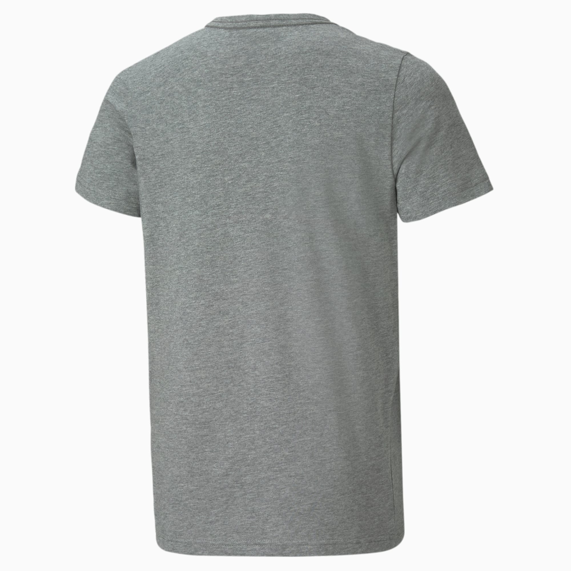 PUMA Essentials Logo Youth T-Shirt, Medium Grey Heather, Size 92, Clothing