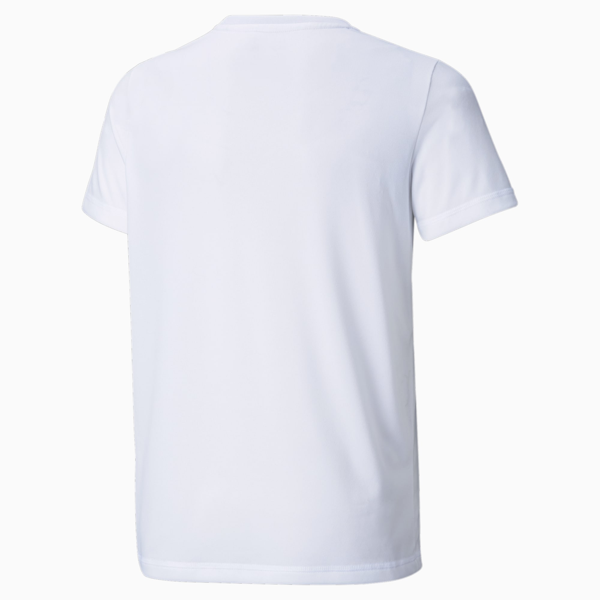 PUMA Active Small Logo Youth T-Shirt, White, Size 92, Clothing