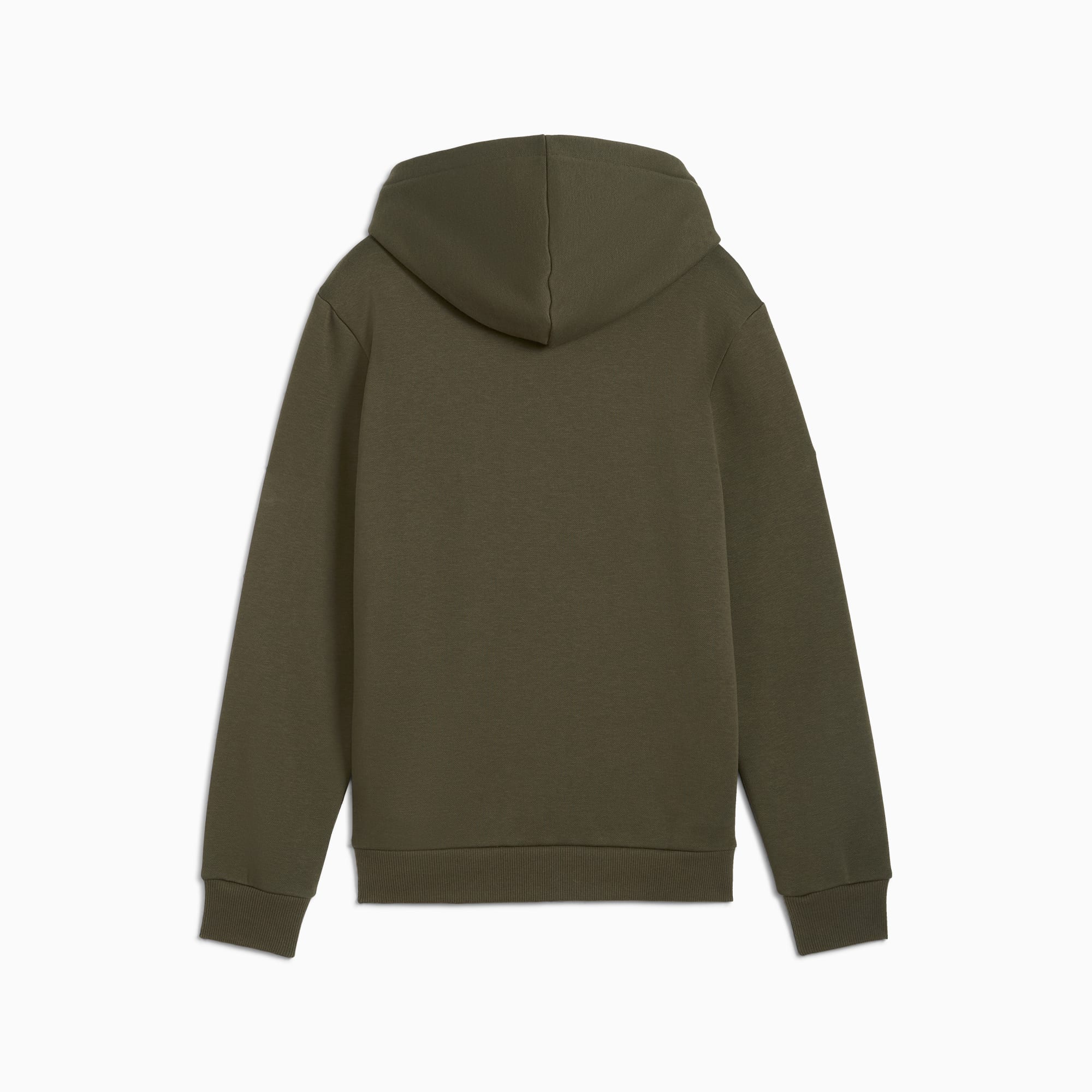 PUMA Essentials+ tweekleurige hoodie met groot logo, Dark Olive