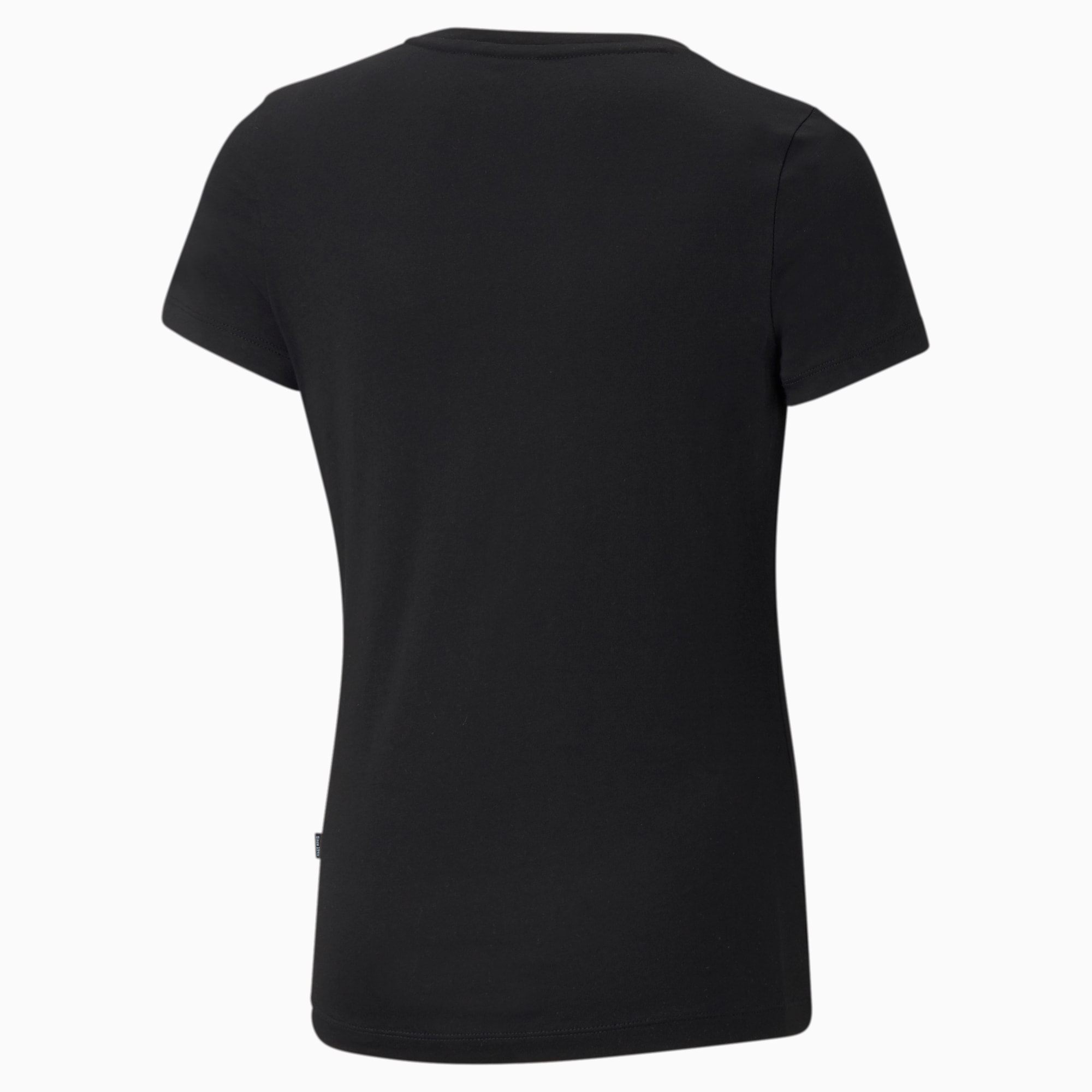 PUMA Essentials Logo Youth T-Shirt, Black, Size 92, Clothing