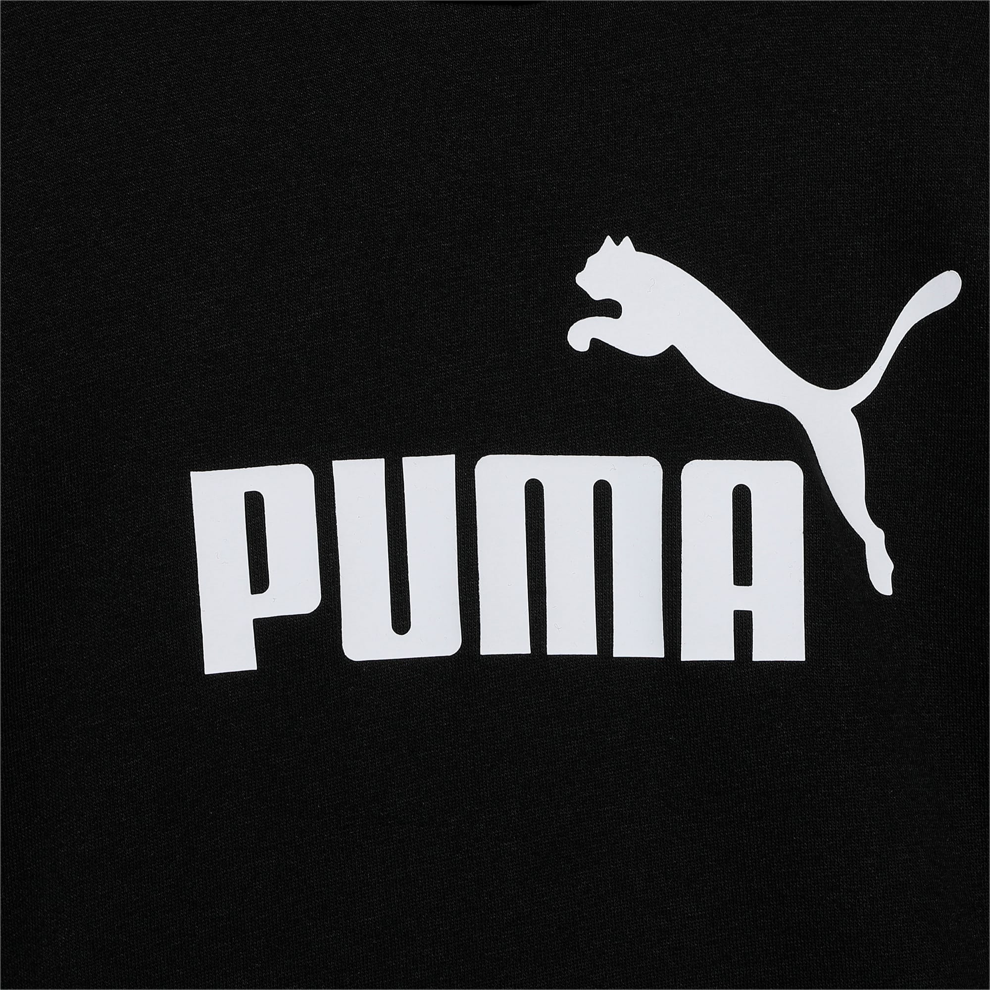 PUMA Essentials Logo Youth Hoodie, Black, Size 4-5Y, Clothing
