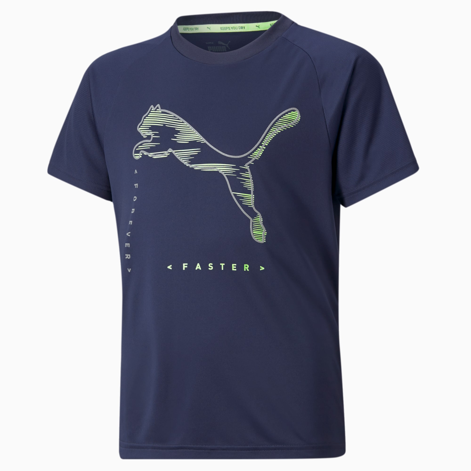 Active Sport polyester T-shirt, Blauw, Maat 176 | PUMA