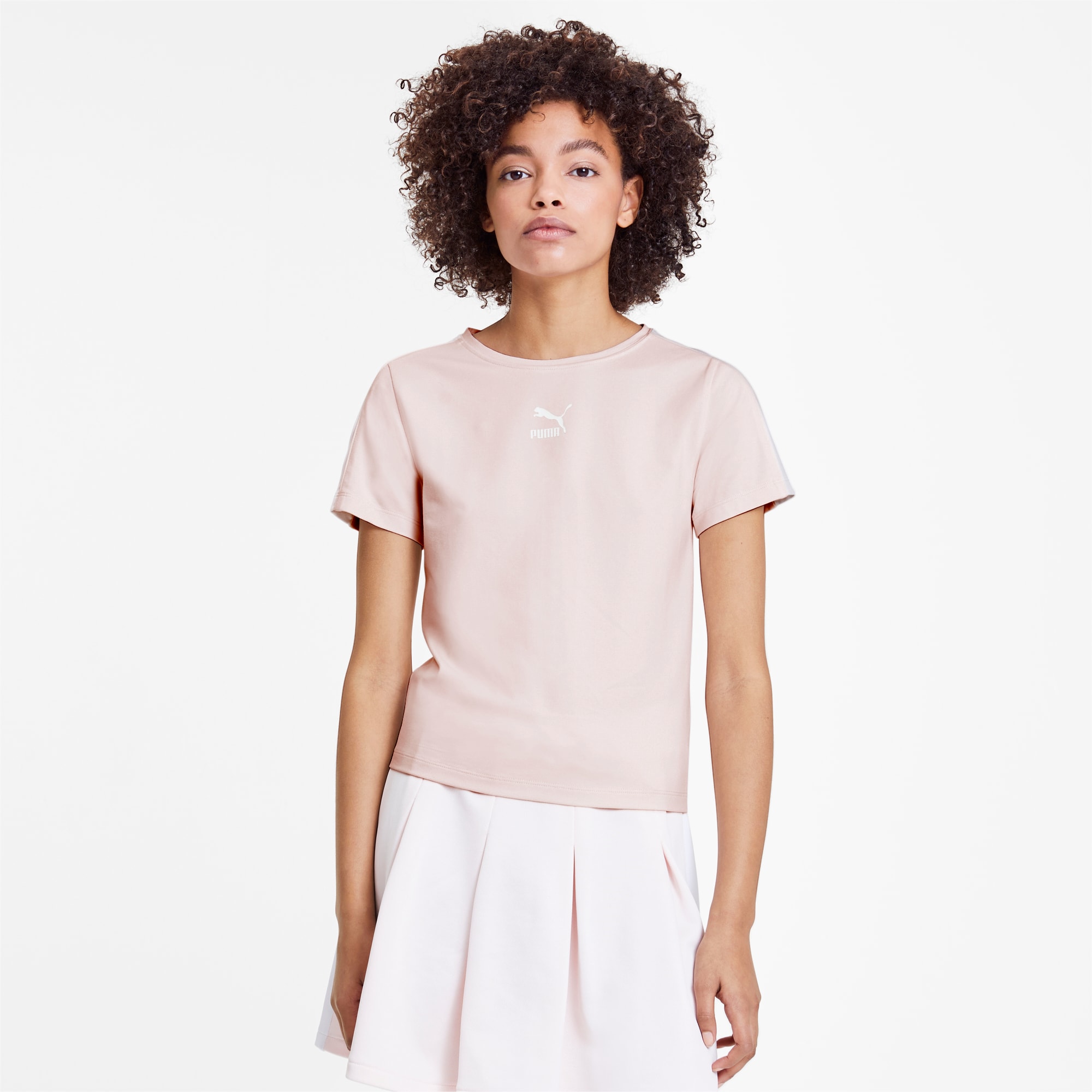 PUMA Top étroit Classics pour Femme, Rose, Taille M, Vêtements