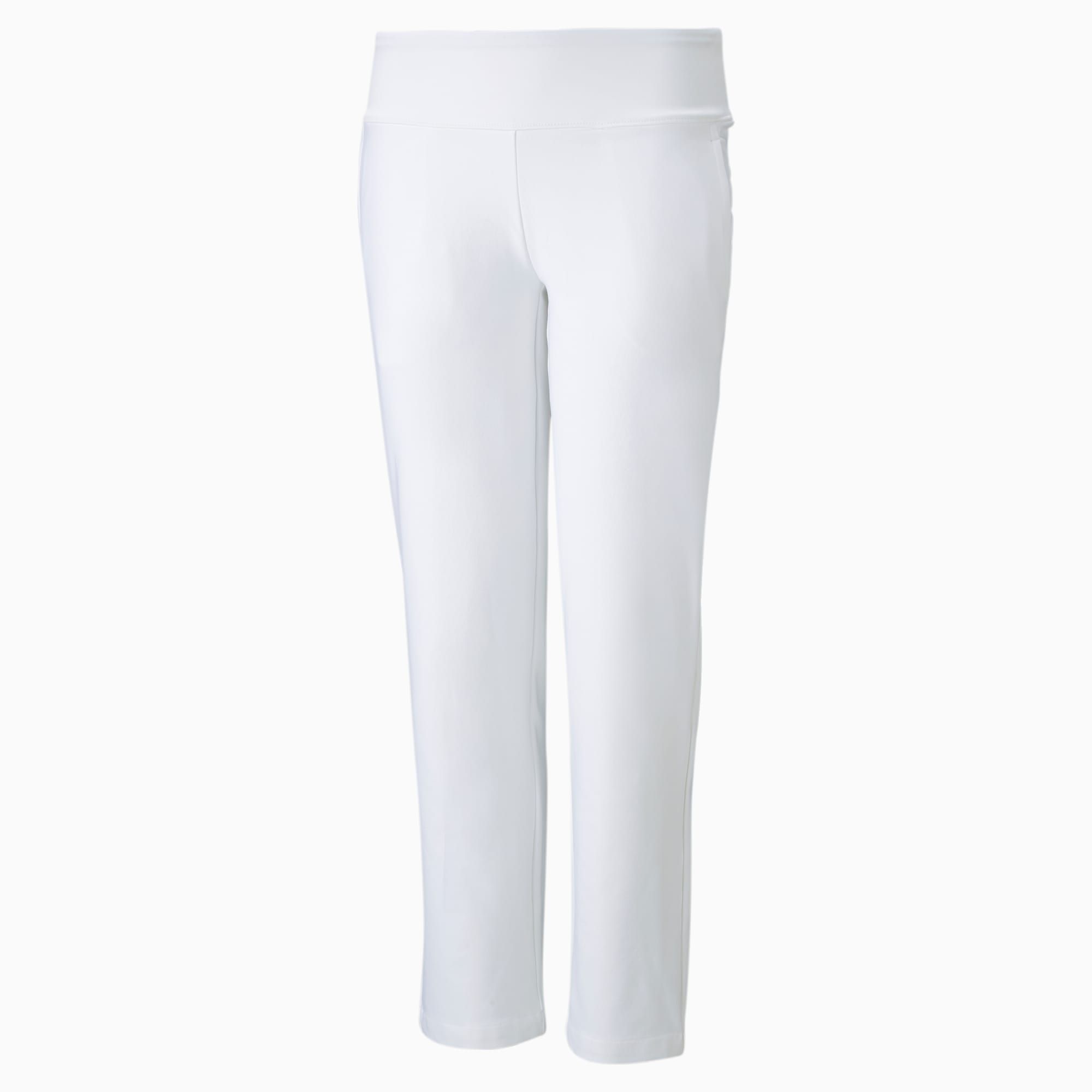PUMA Pantalon Golf pour fille, Blanc, Taille 128, Vêtements