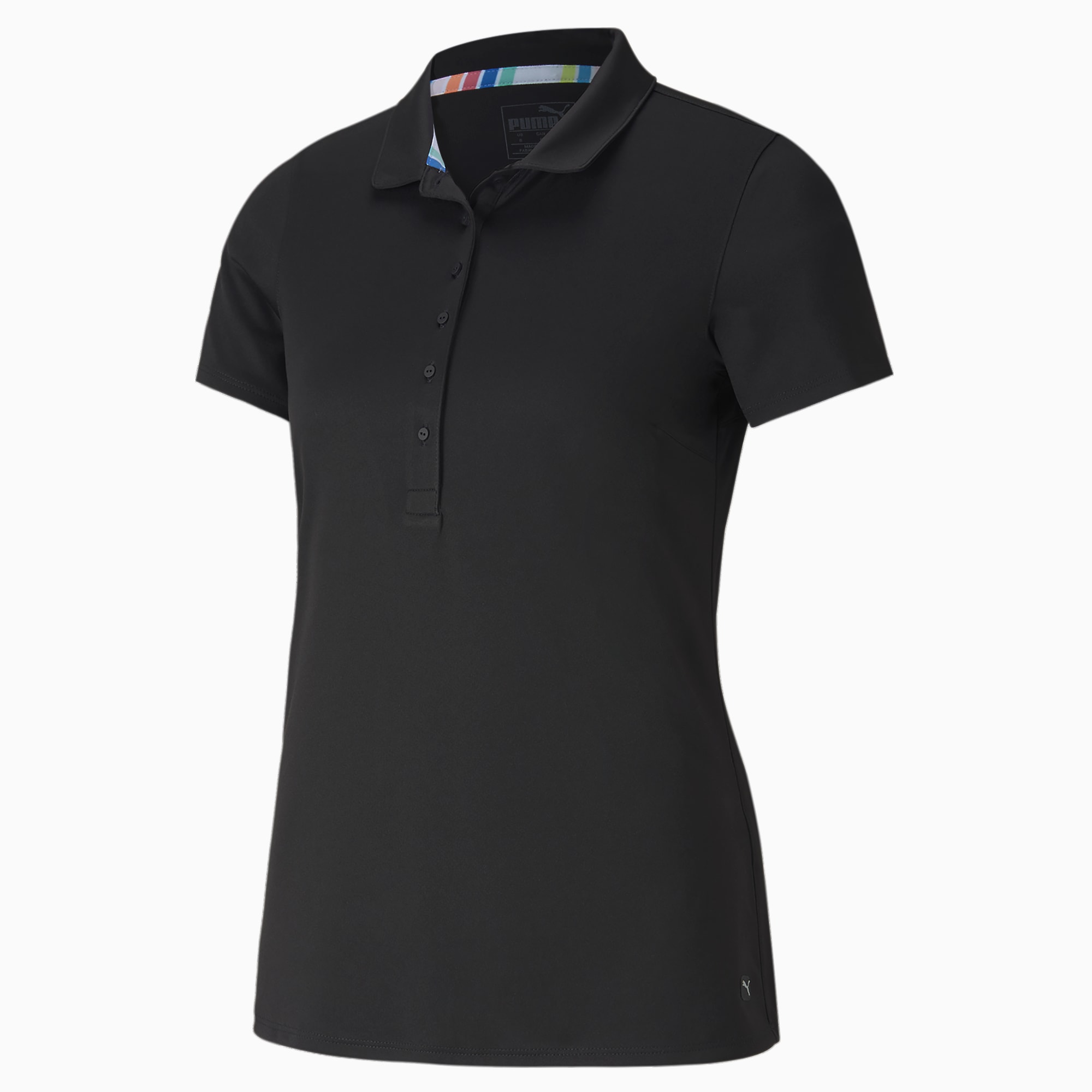 PUMA Rotations poloshirt dames pour Femme, Noir, Taille L, Vêtements