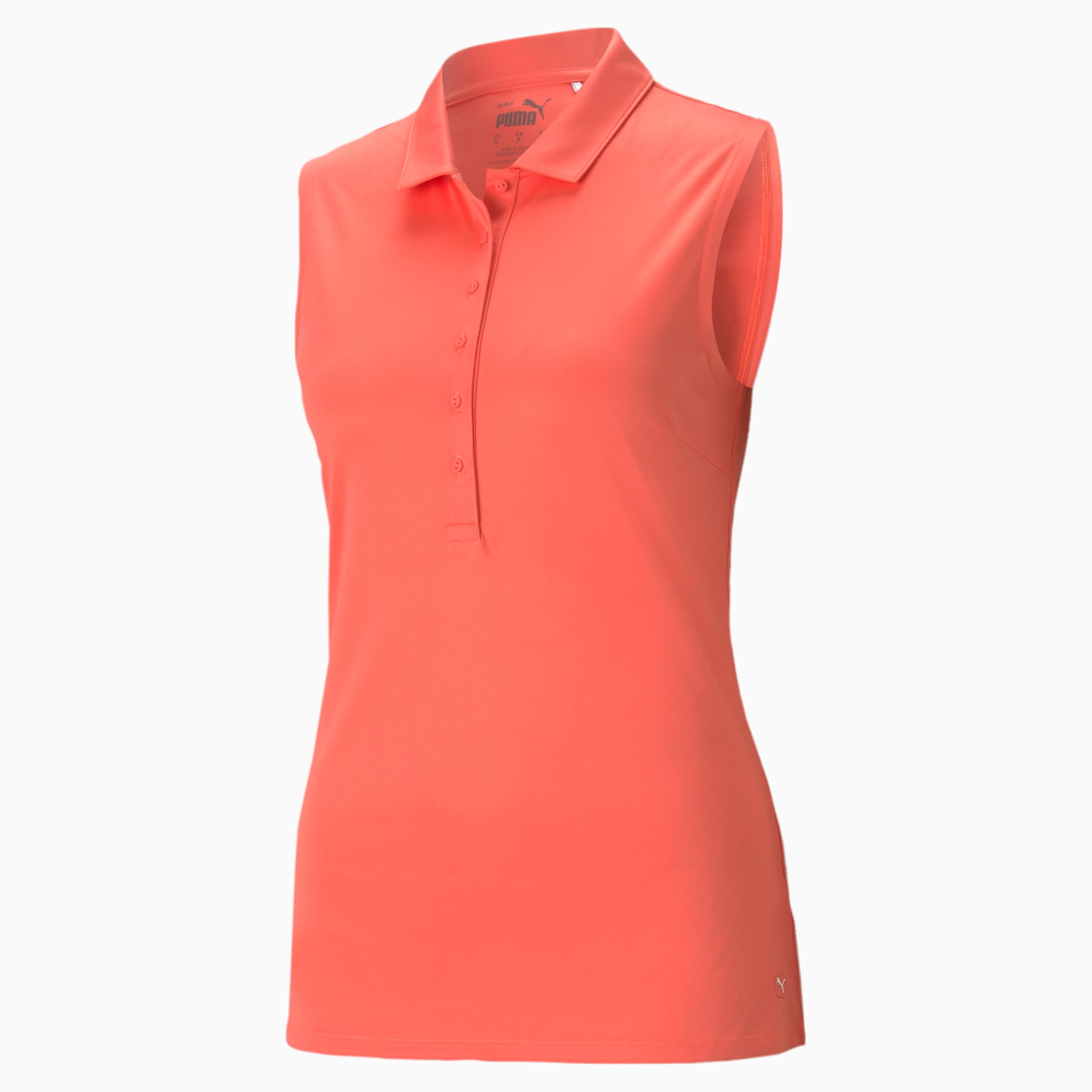 PUMA Rotations mouwloos golfpoloshirt dames pour Femme, Rose, Taille L, Vêtements