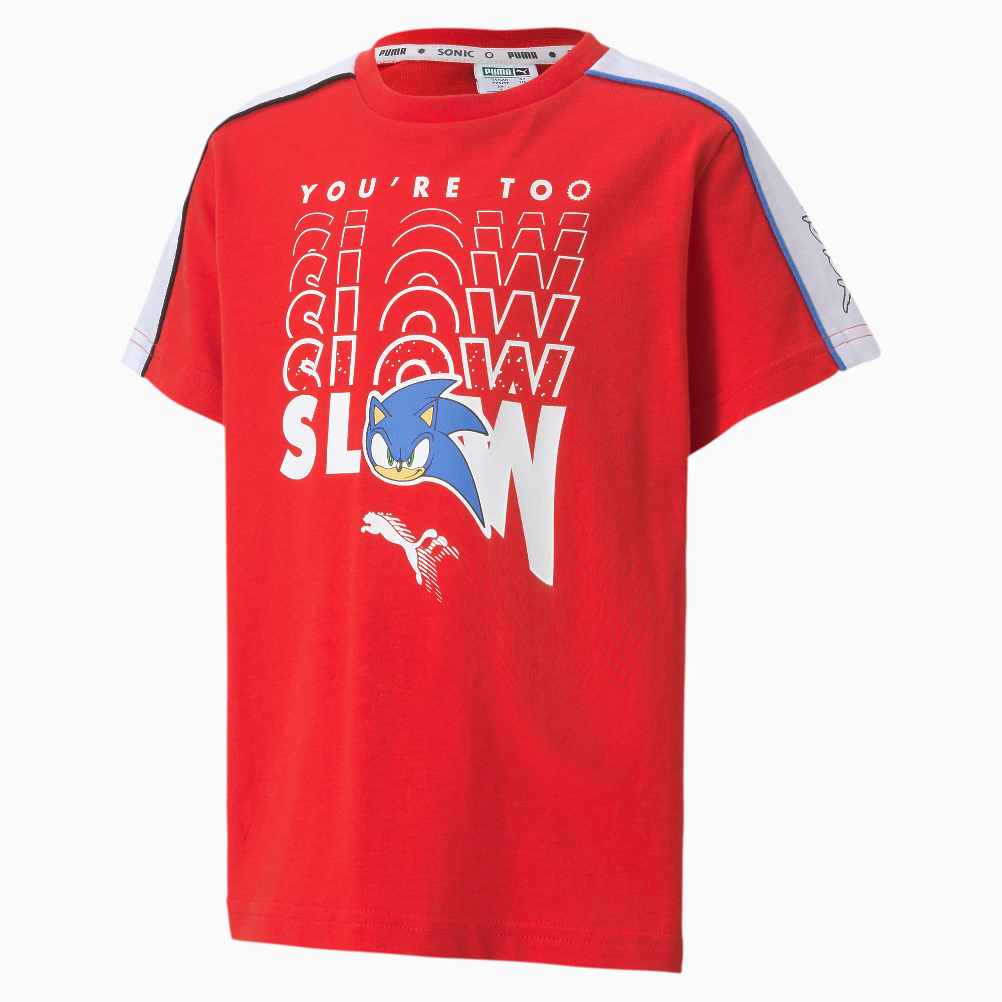 T-Shirt PUMA x SONIC Advanced pour garçon, Rouge, Taille 98, Vêtements