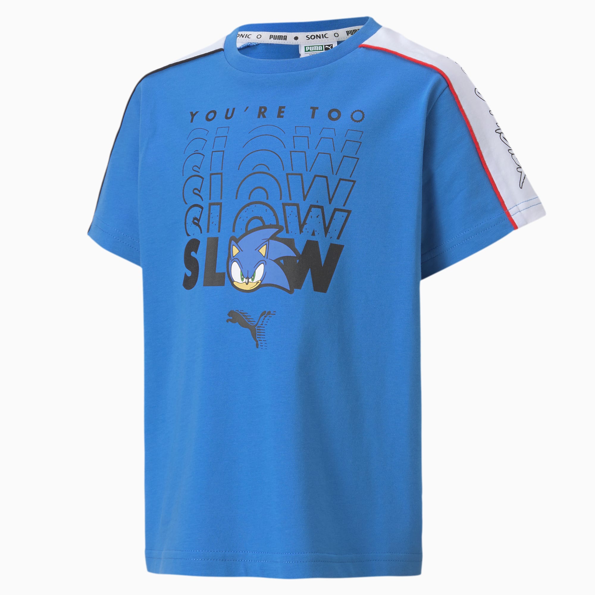 T-Shirt PUMA x SONIC Advanced pour garçon, Bleu, Taille 92, Vêtements