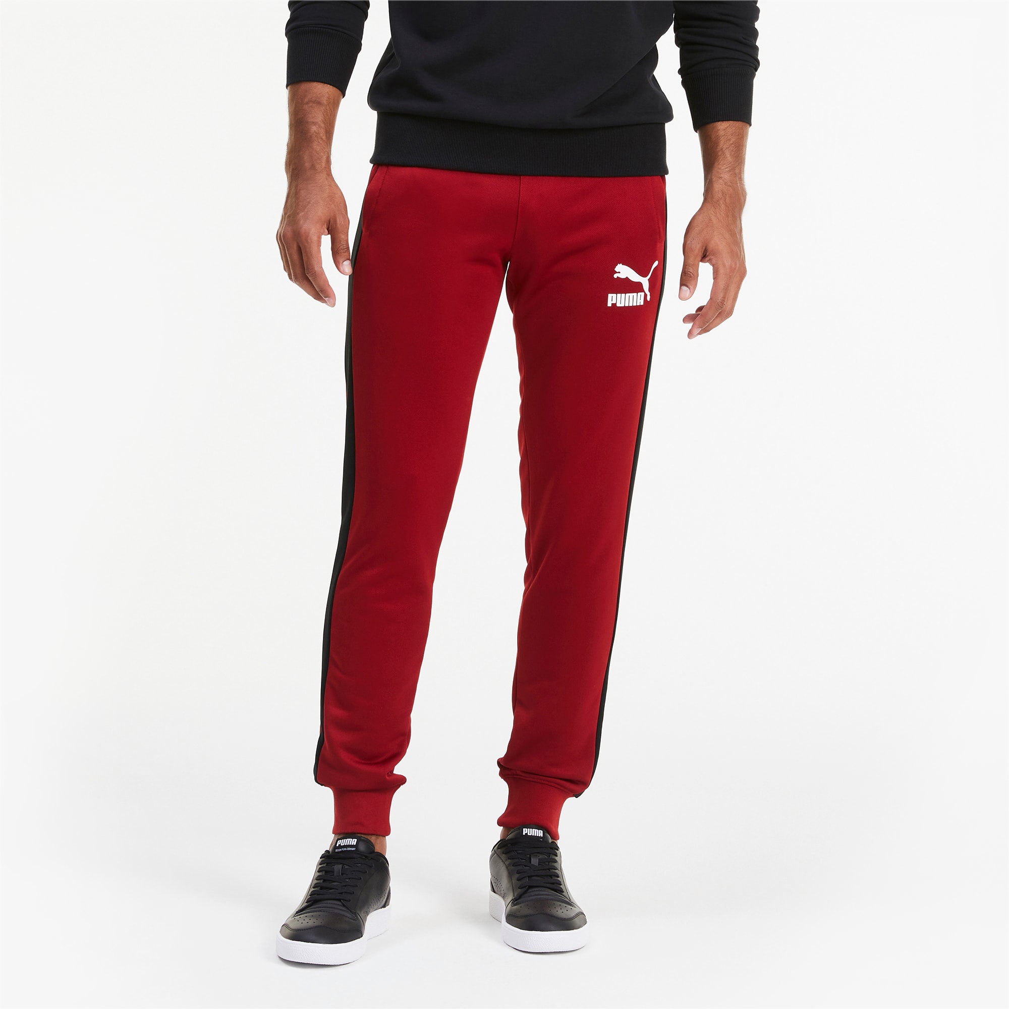 PUMA Pantalon de survêtement Iconic T7 homme, Rouge, Taille XXL, Vêtements