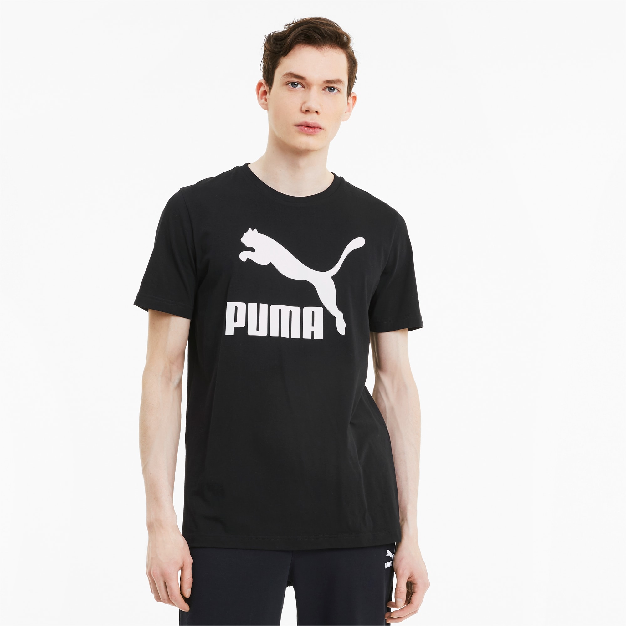 Classics Logo T-shirt voor Heren, Zwart, Maat 5XL | PUMA