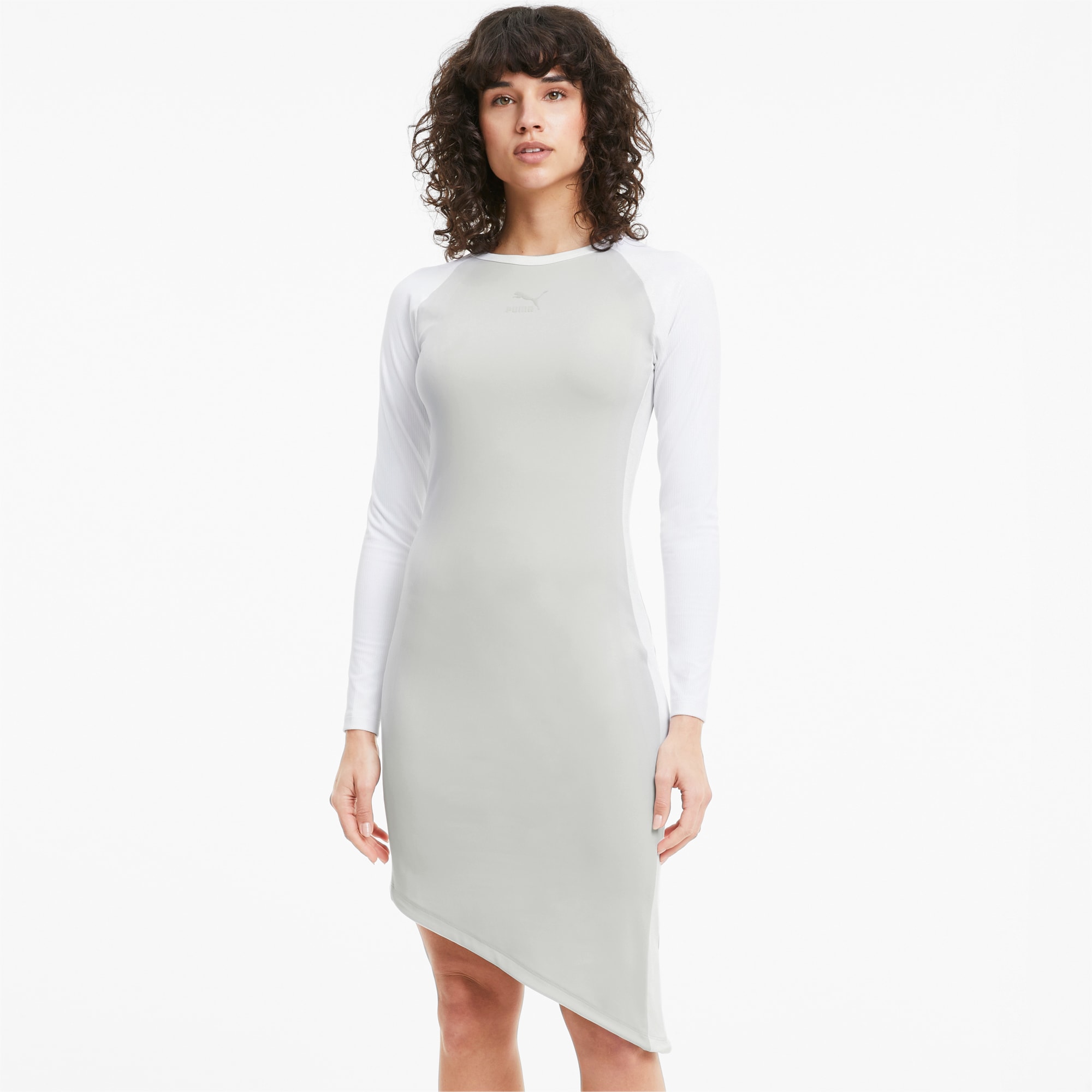 Image of PUMA T7 2020 Fashion Damen Kleid | Mit Aucun | Grau | Größe: S