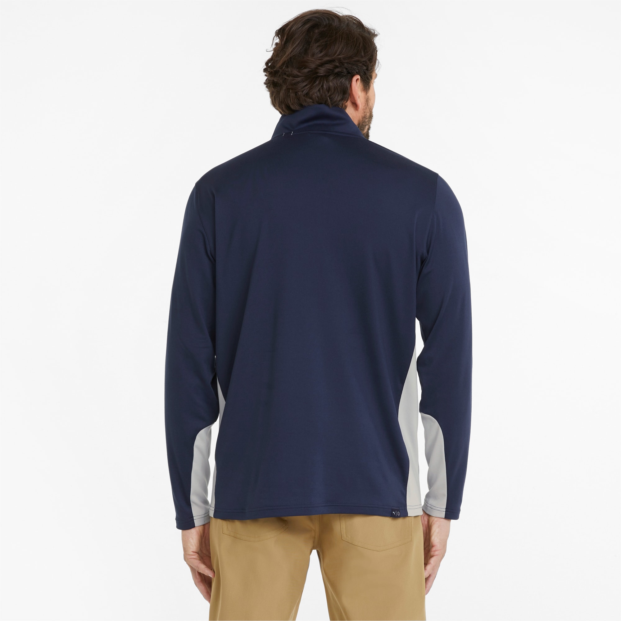 PUMA Gamer Quarter-Zip Men's Golf Sweatshirt, Dark Blue, Size S, Clothing