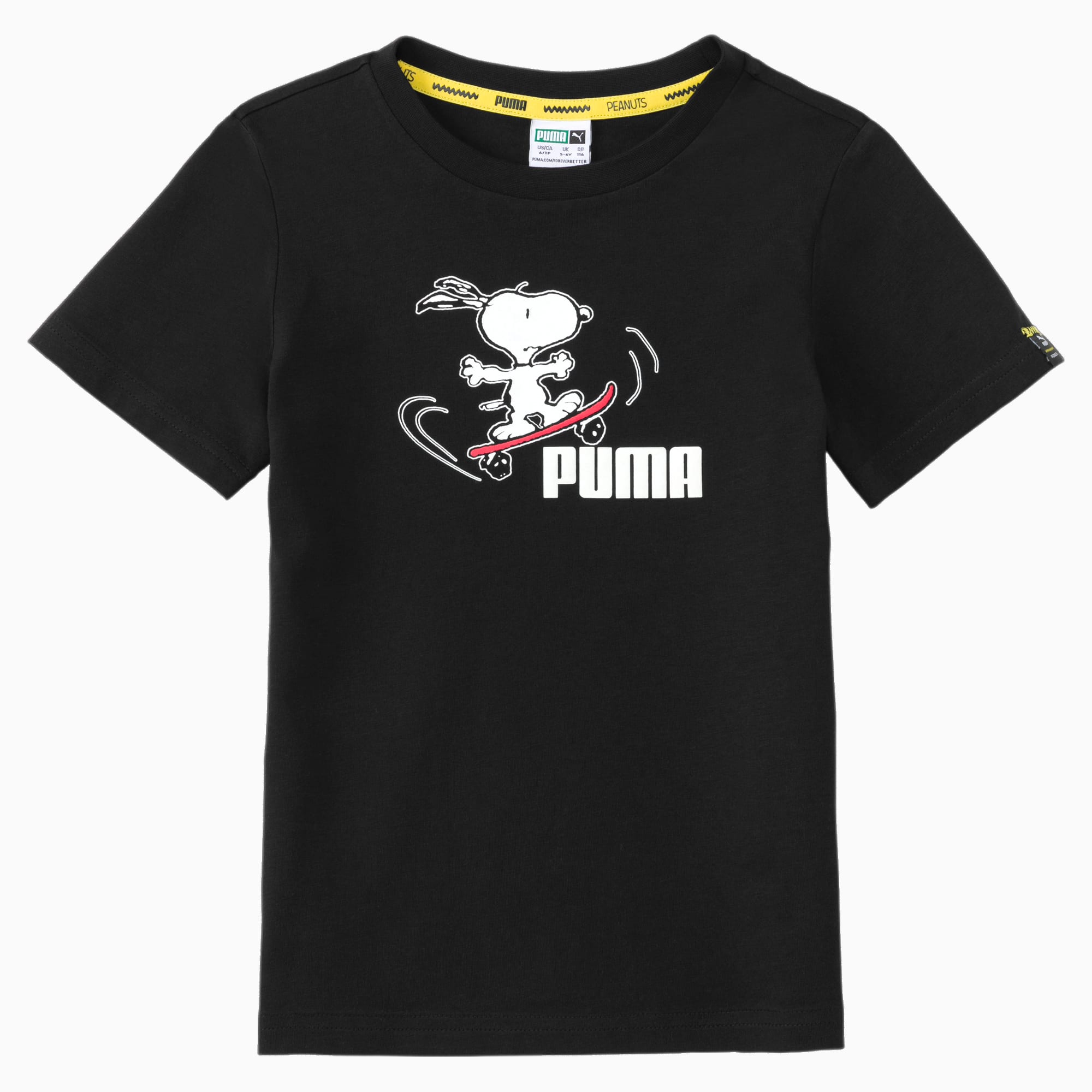 T-Shirt PUMA x PEANUTS enfant, Noir, Taille 116, Vêtements