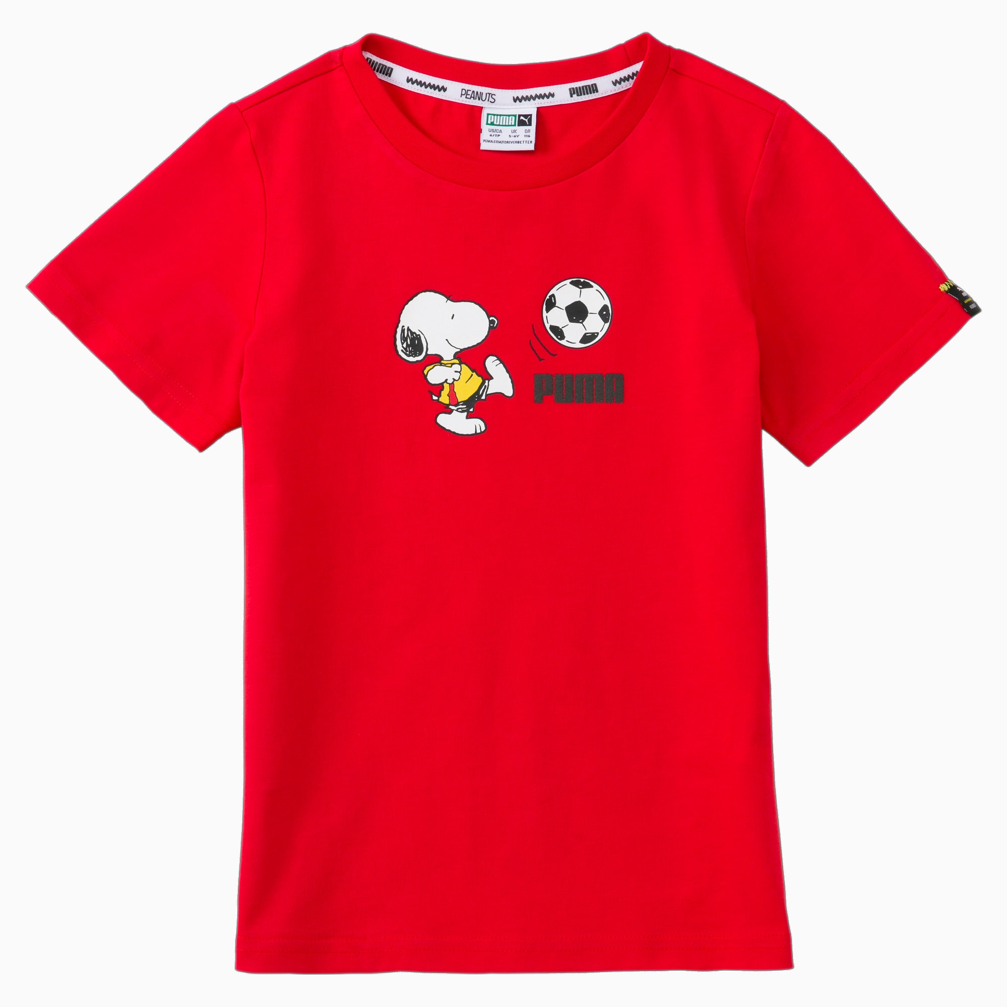 T-Shirt PUMA x PEANUTS enfant, Rouge, Taille 176, Vêtements