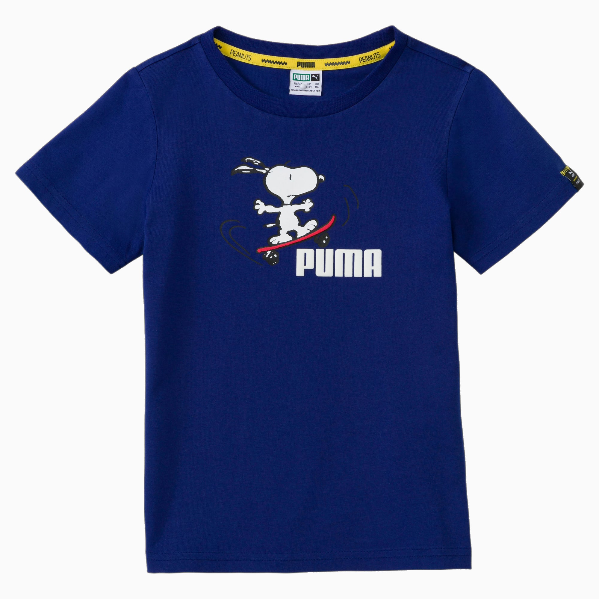 T-Shirt PUMA x PEANUTS enfant, Bleu, Taille 140, Vêtements
