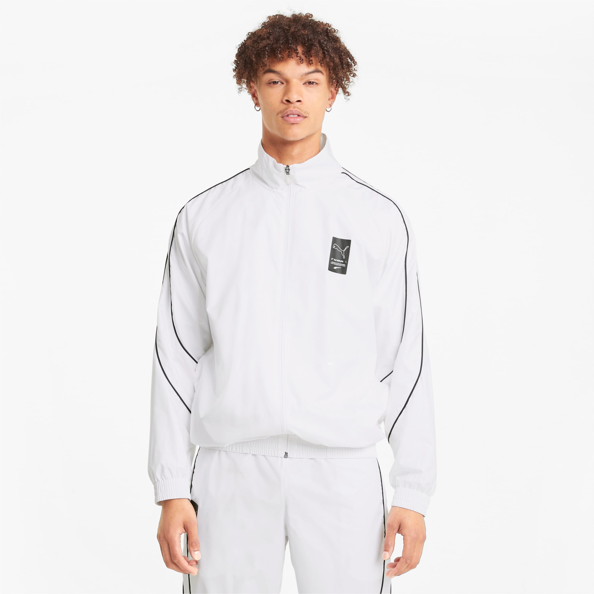 PUMA Blouson de survêtement Avenir homme, Blanc, Taille L, Vêtements