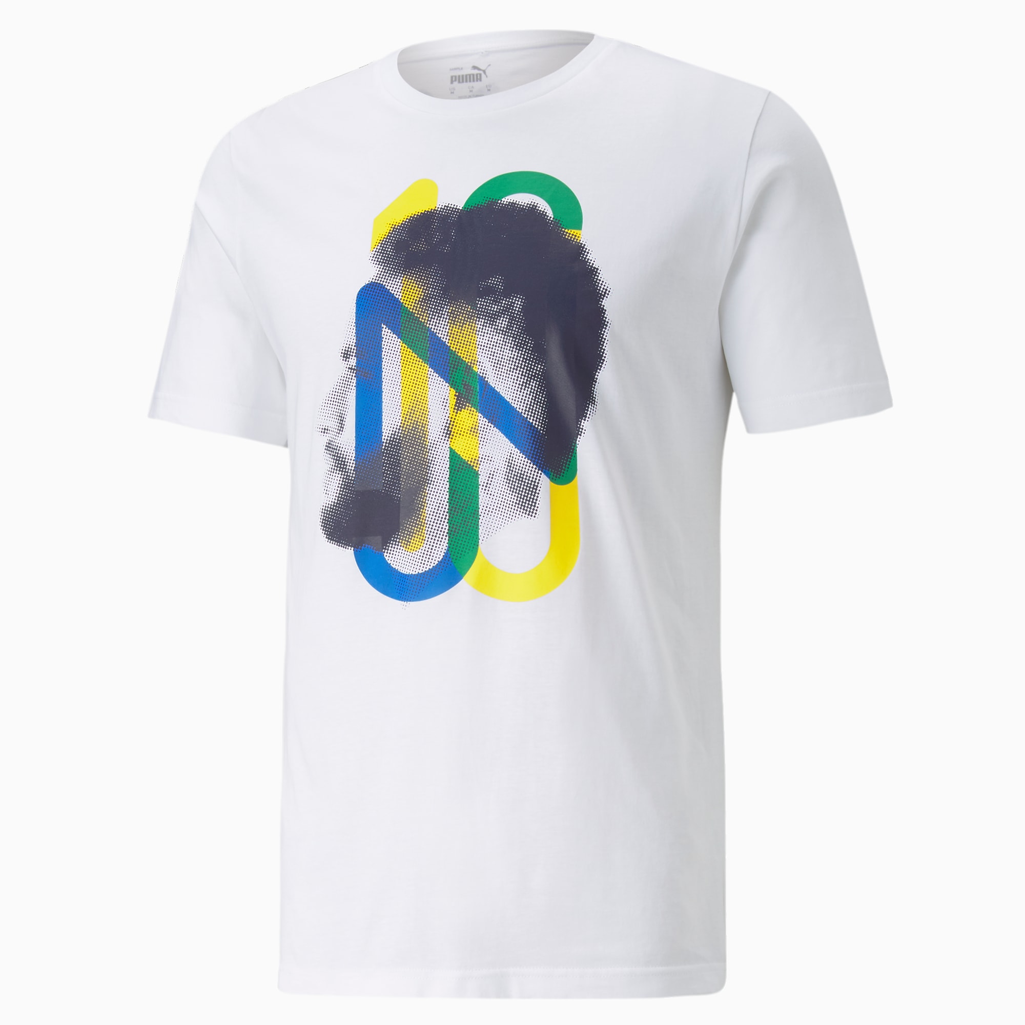 PUMA Chaussure T-Shirt Neymar Jr Future Football pour Homme, Blanc, Taille XXL, Vêtements