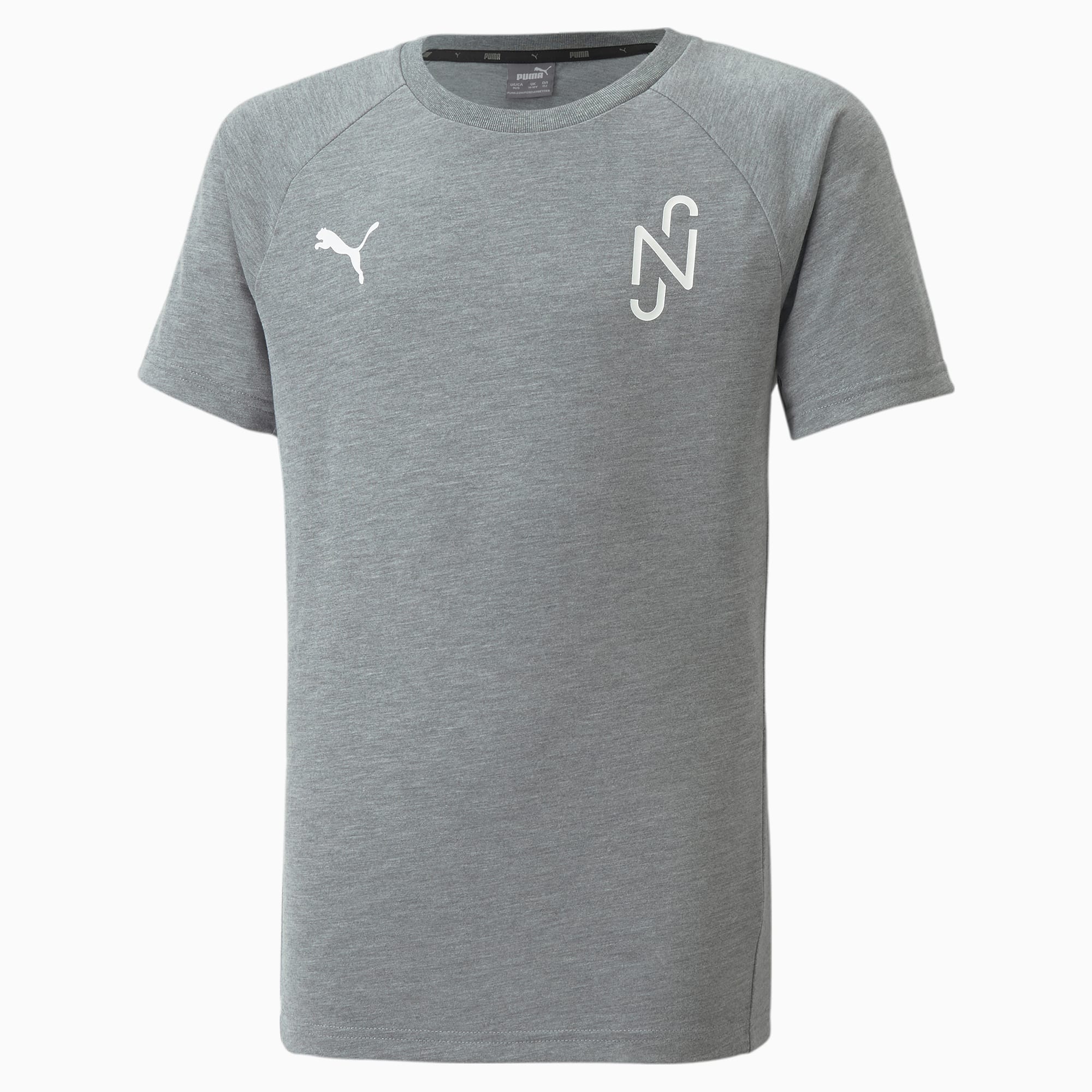 Neymar Jr Evostripe T-shirt, Grijs, Maat 164 | PUMA