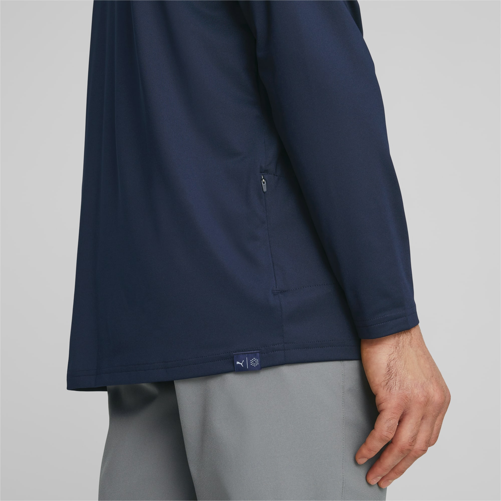 PUMA Mattr Colorblock Golfhoodie Herren, Blau/Weiß, Größe: XL, Kleidung
