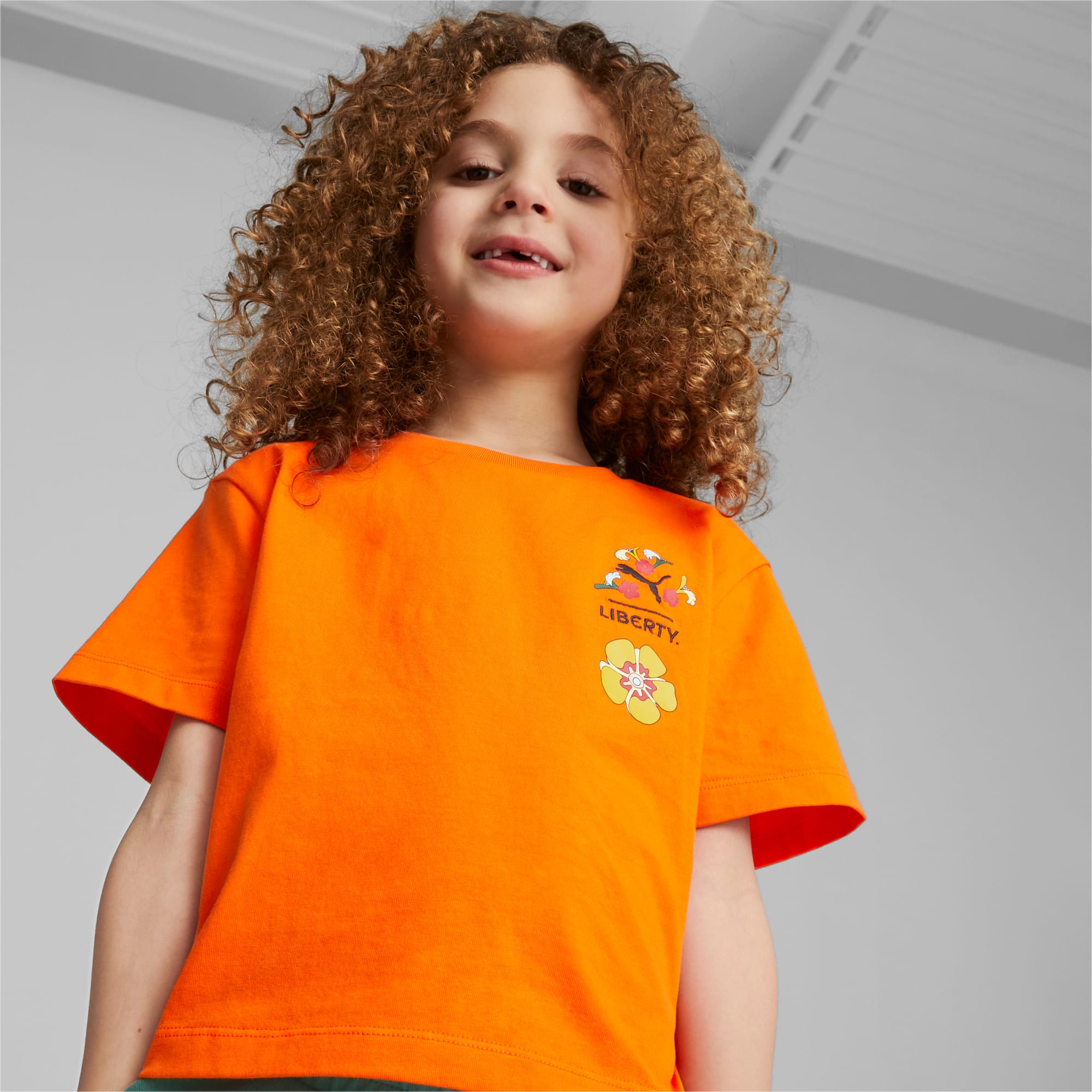 PUMA X Liberty T-Shirt Kids, Cayenne Pepper